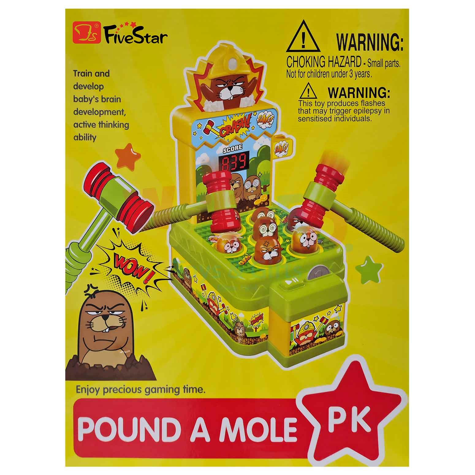 PowerTRC Arcade Whack A Mole Mini Game for Kids