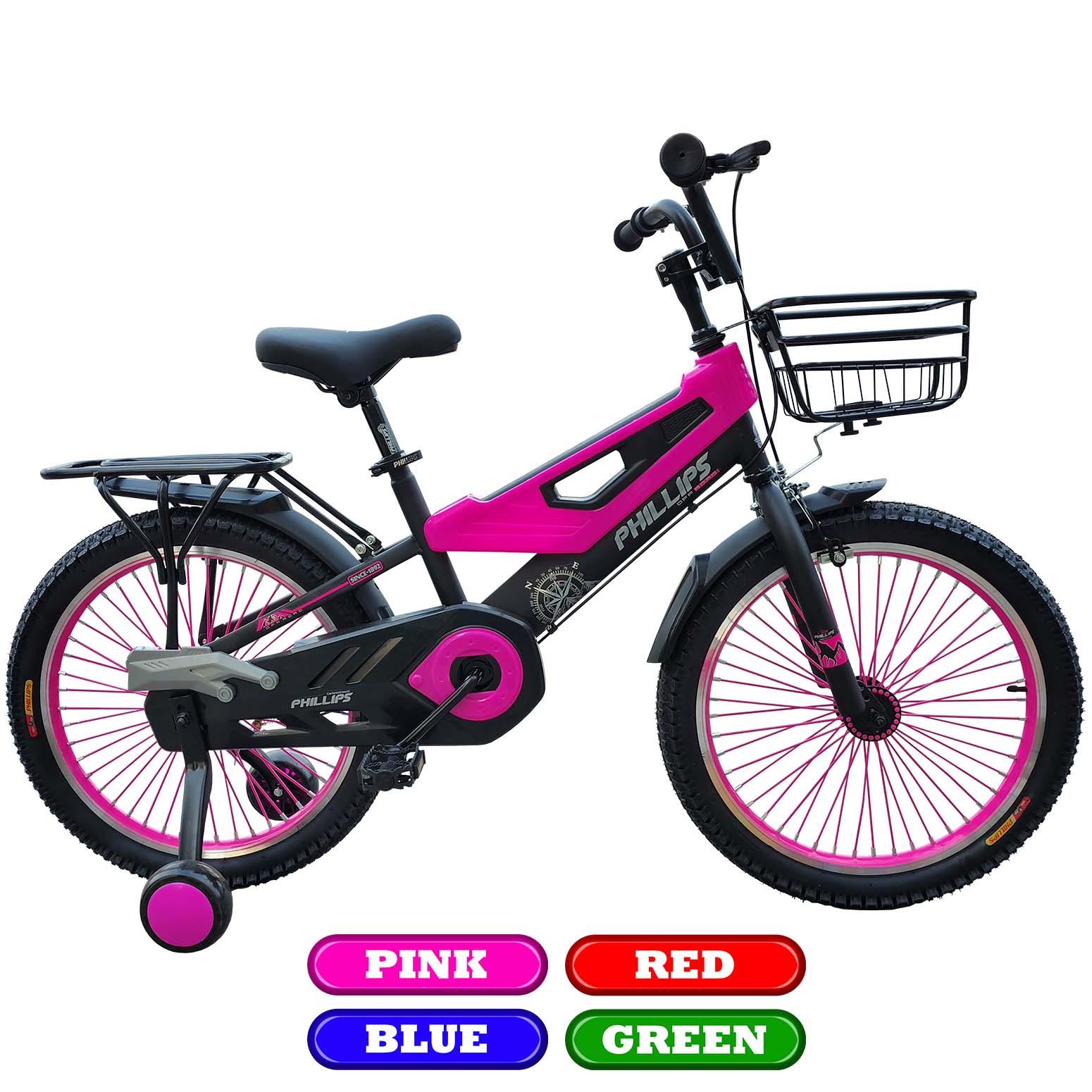 BICYCLE 12" W/ SIDE WHEEL & BASKET B/SEAT