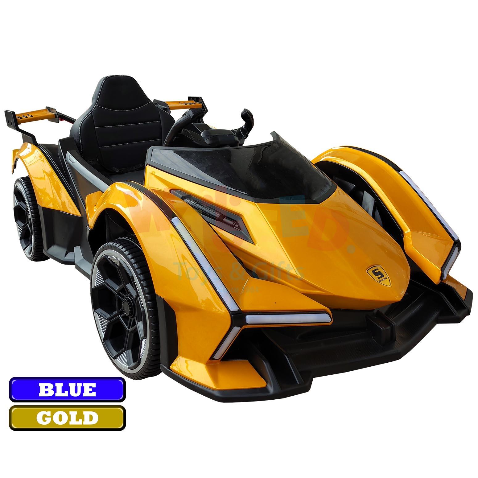 RIDE ON  CAR 12V BATTERY COLOR GOLD/BLUE