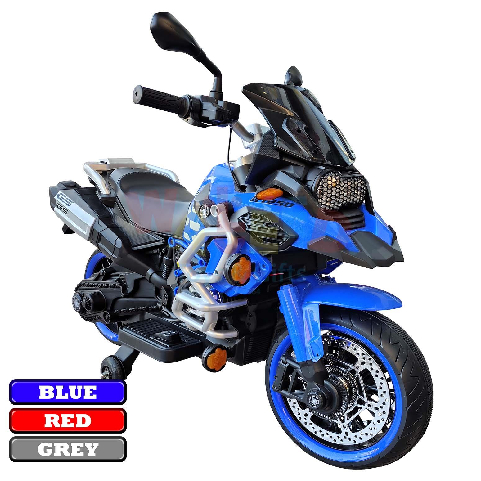 RIDE ON  MOTORCYCLE RED/BLE/GREY COLOR