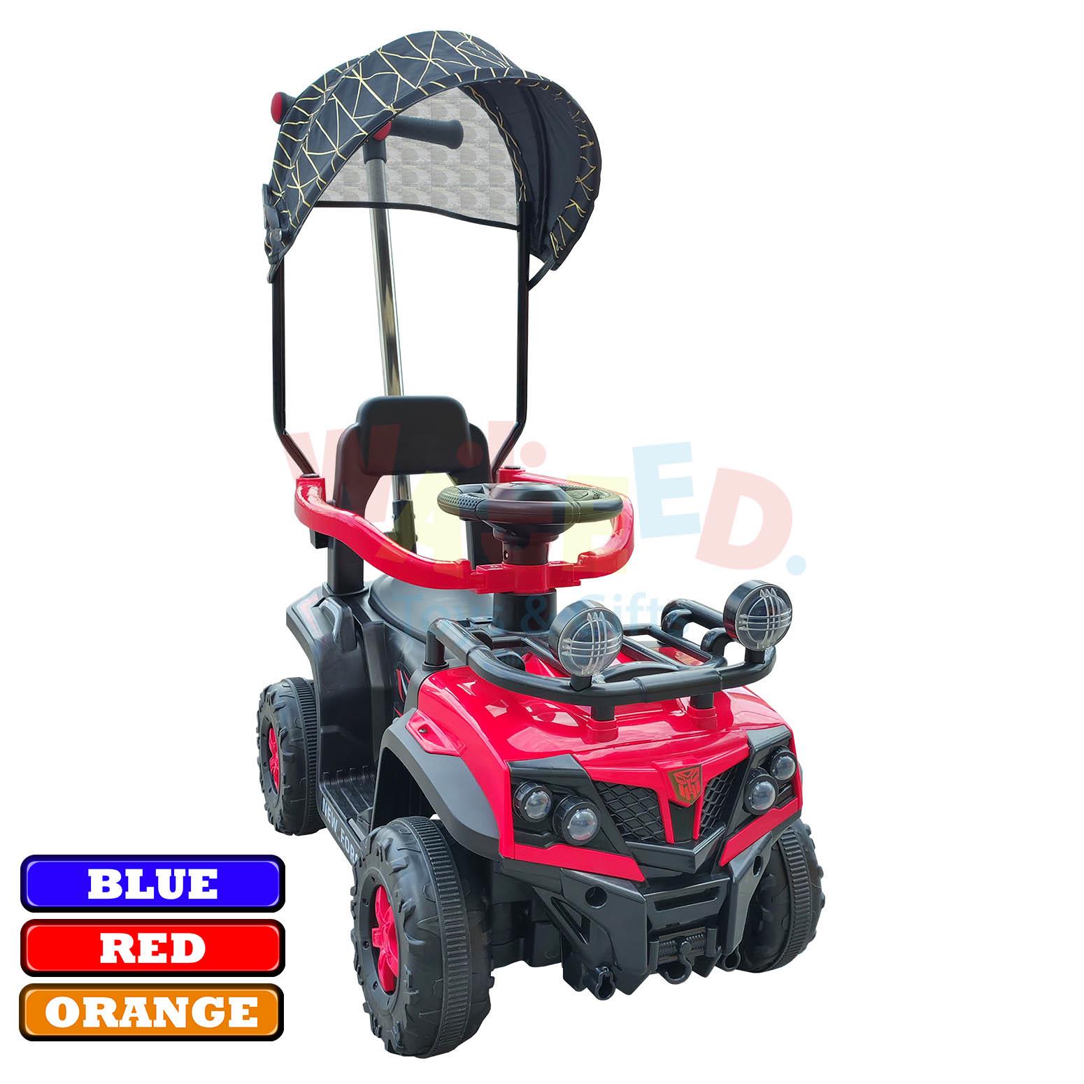 RIDE ON  CAR 6V BATTERY R/C PUSHBAR