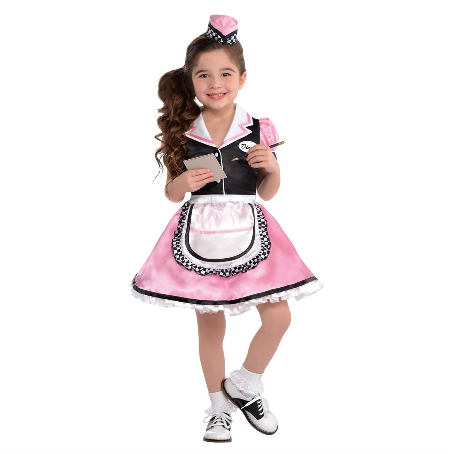 CHILD DINAH WAITRESS DRESS-UP SMALL