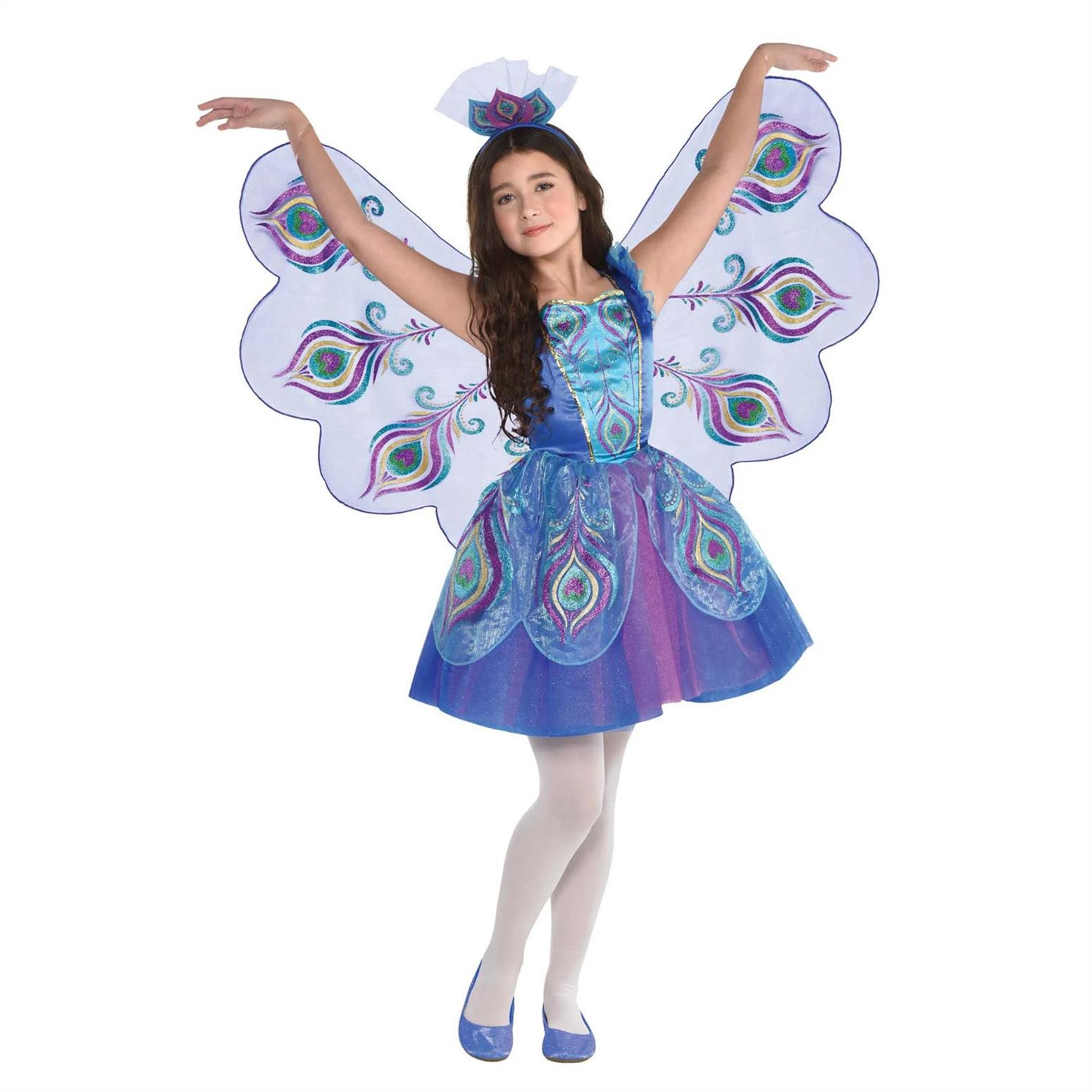 TODDLER PRETTY PEACOCK GIRLS DRESS-UP 3-4 YEARS
