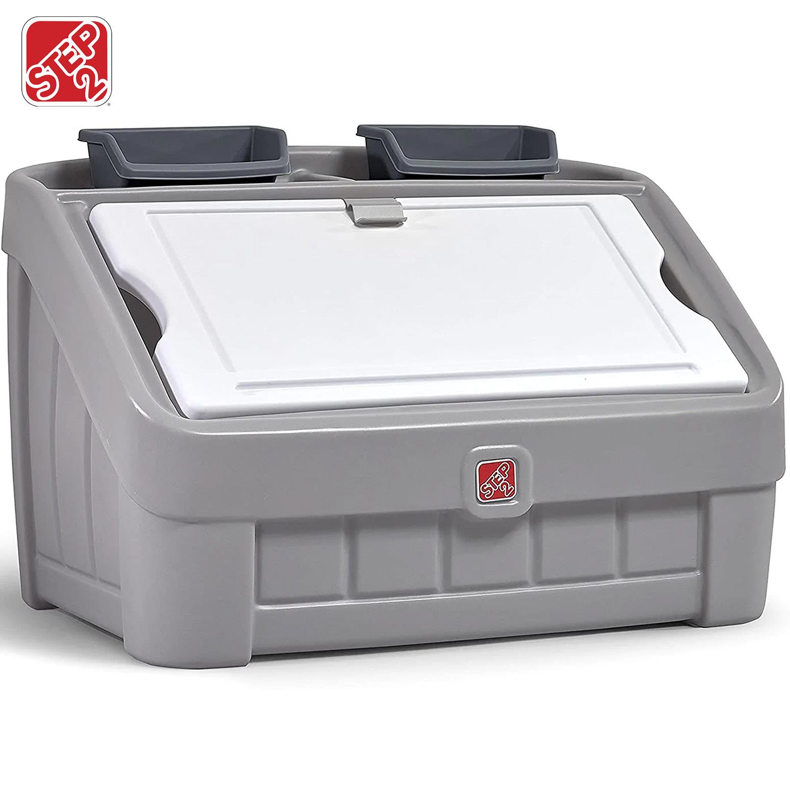 2-In- 1 Toys Box & Art Lid (Gray)