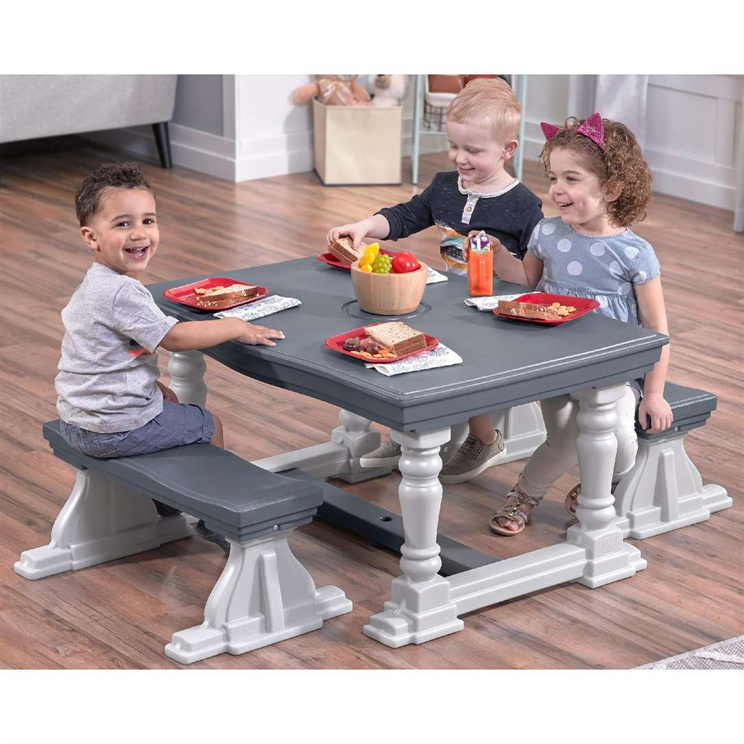 3 Piece Farmhouse Table & Bench Set