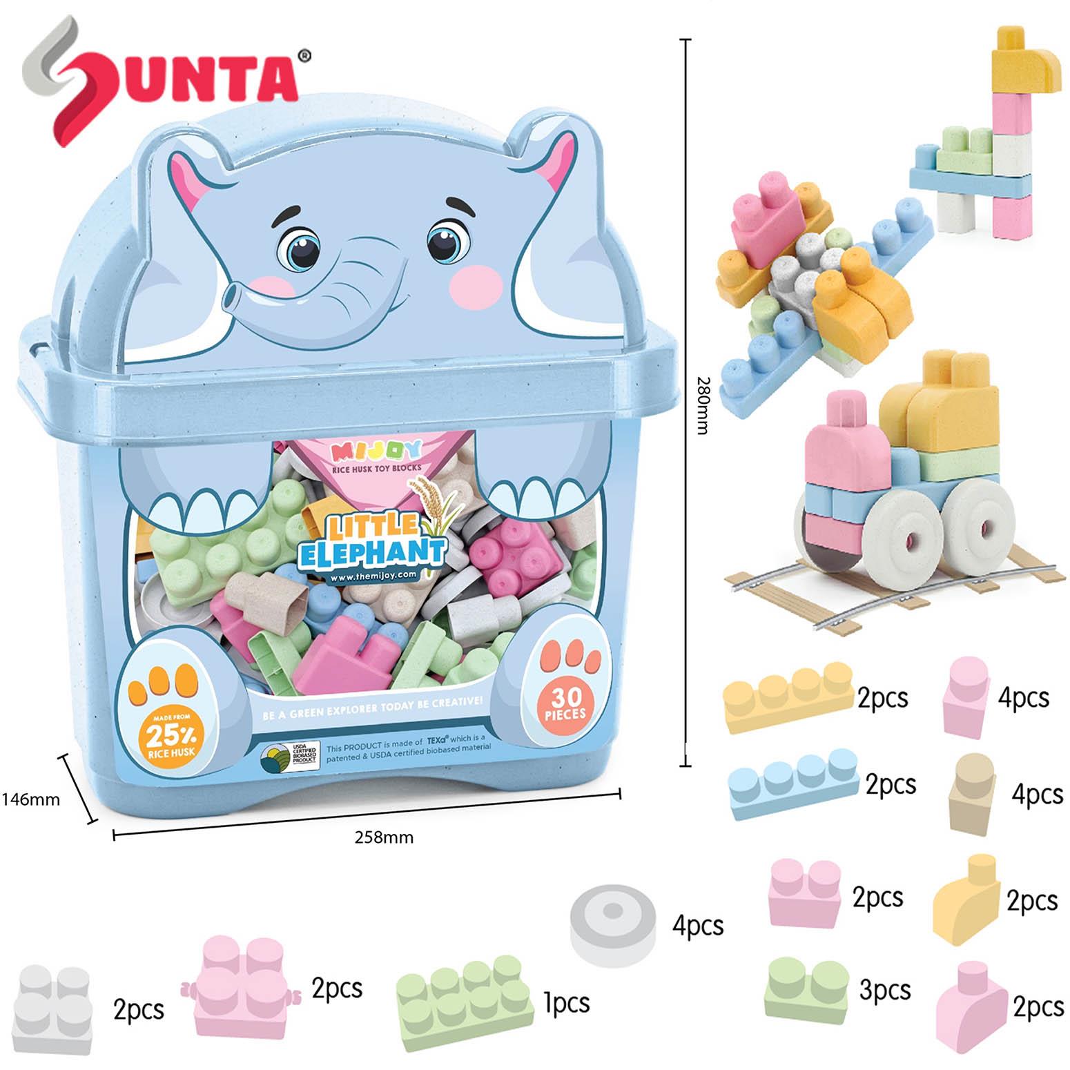 Mijoy Blocks  - 30PCS (ELEPHANT)