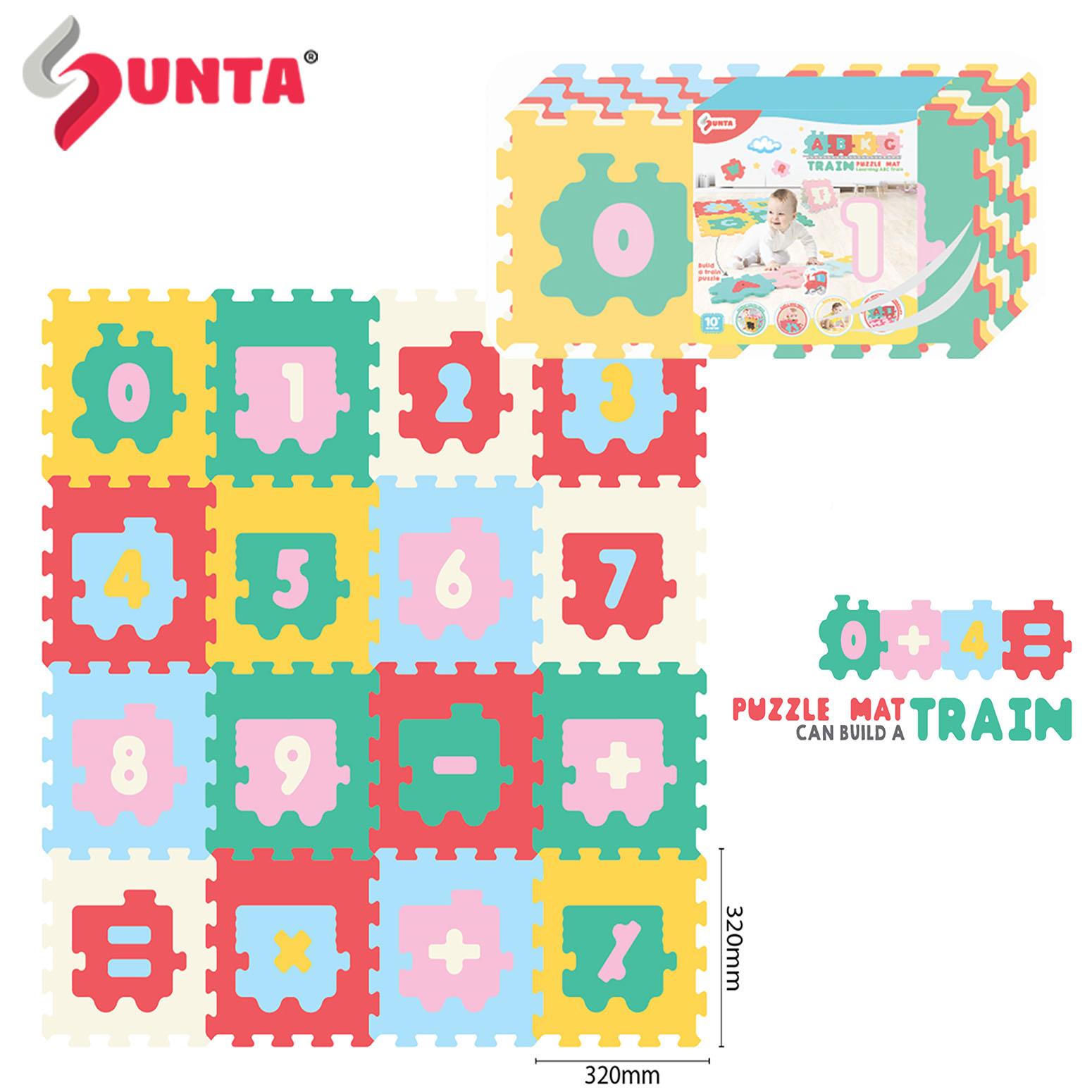 16Pcs Number Train puzzle