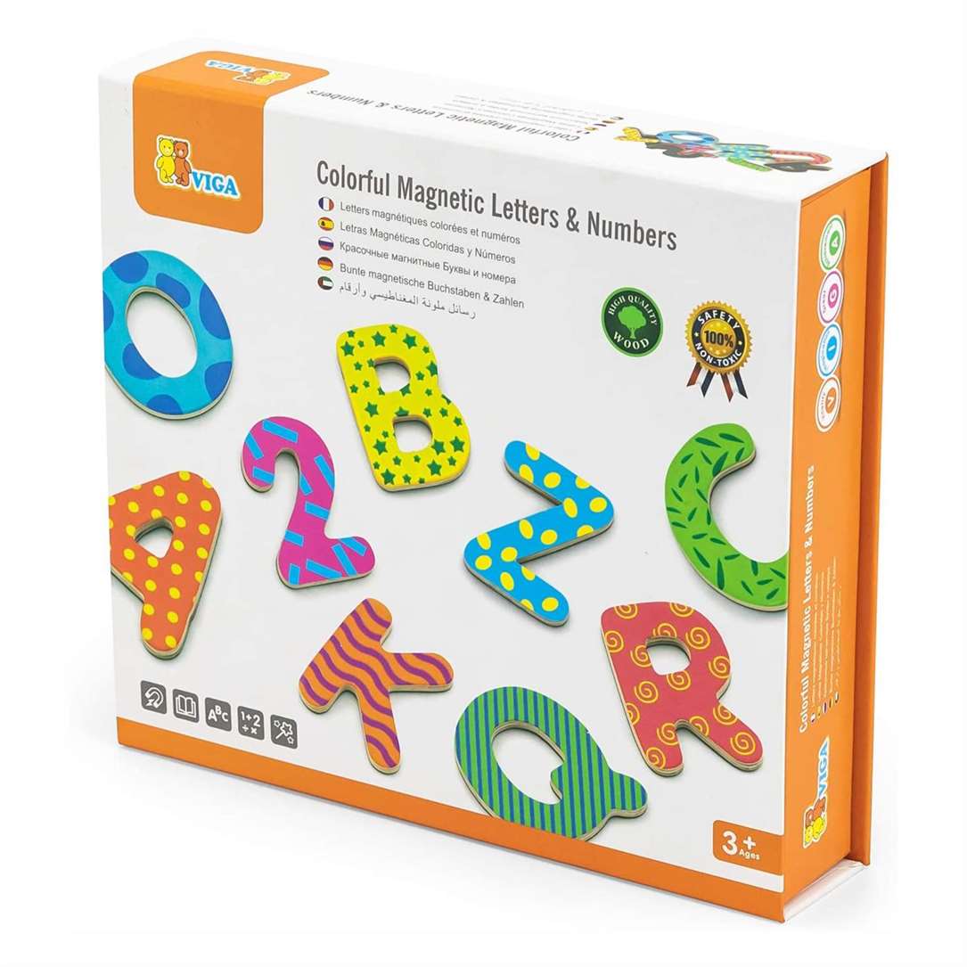 Colorful Magnetic Letters & Numbers 77 pcs