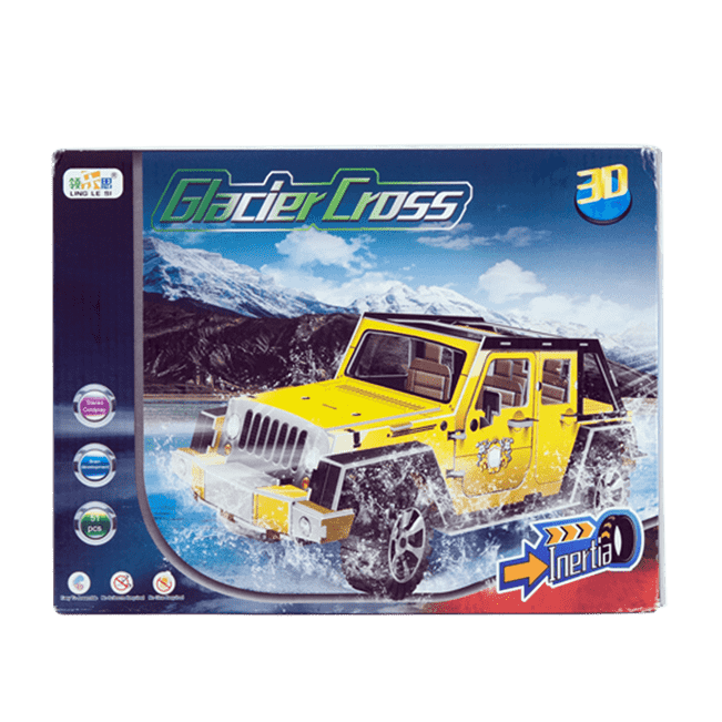 3D PUZZLE DESERT CROSS JEEP