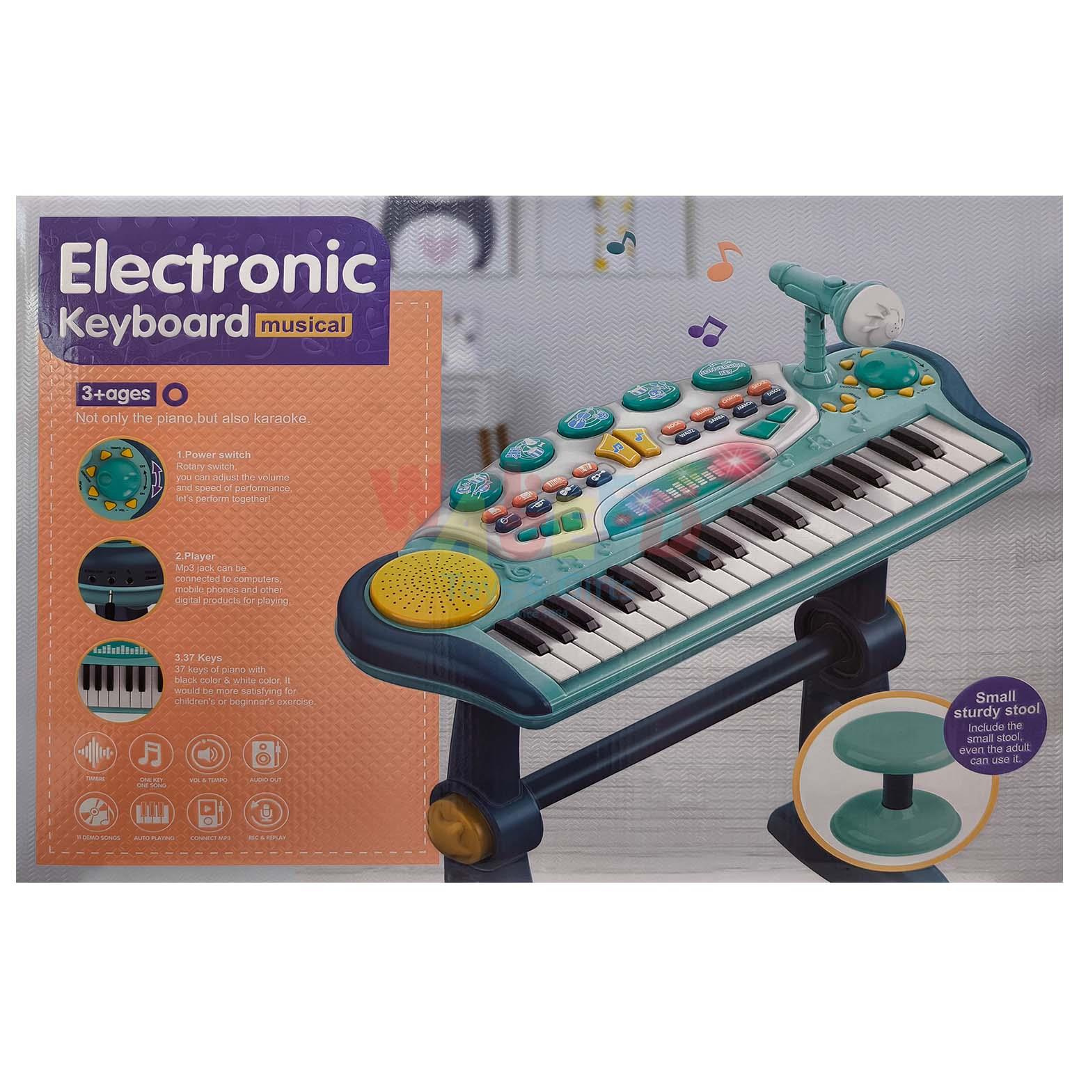 37 keys electronic organ with chair & Mic