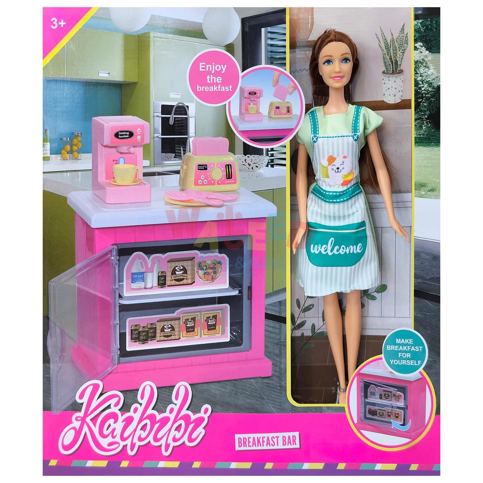 Break Fast Bar with Doll Play Set