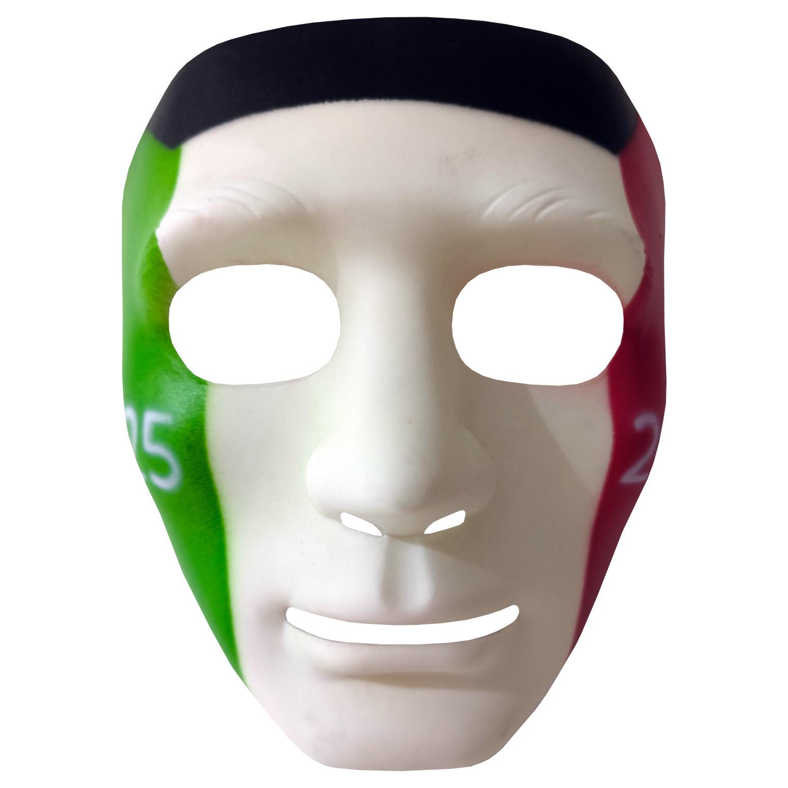 White Face Mask Kuwait Flage
