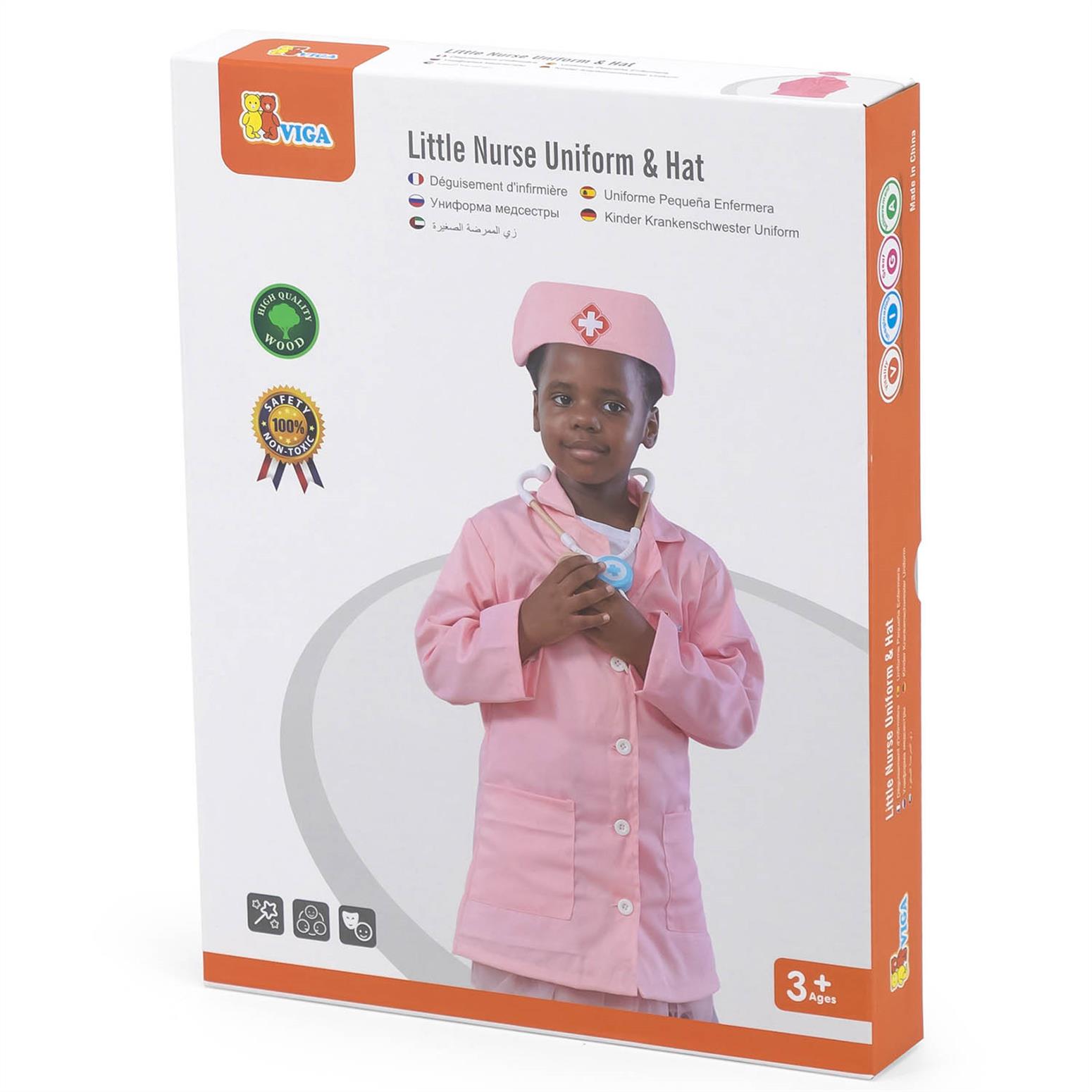 Little Nurse Uniform  & Hat (3 -5 Yrs)