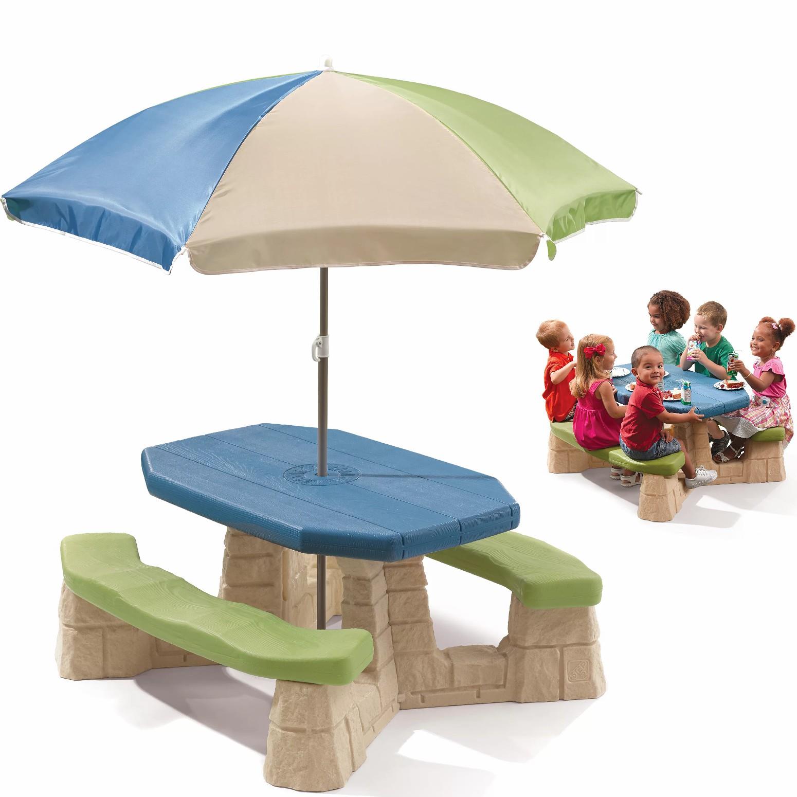 Naturally Playful™ Picnic Table with Umbrella