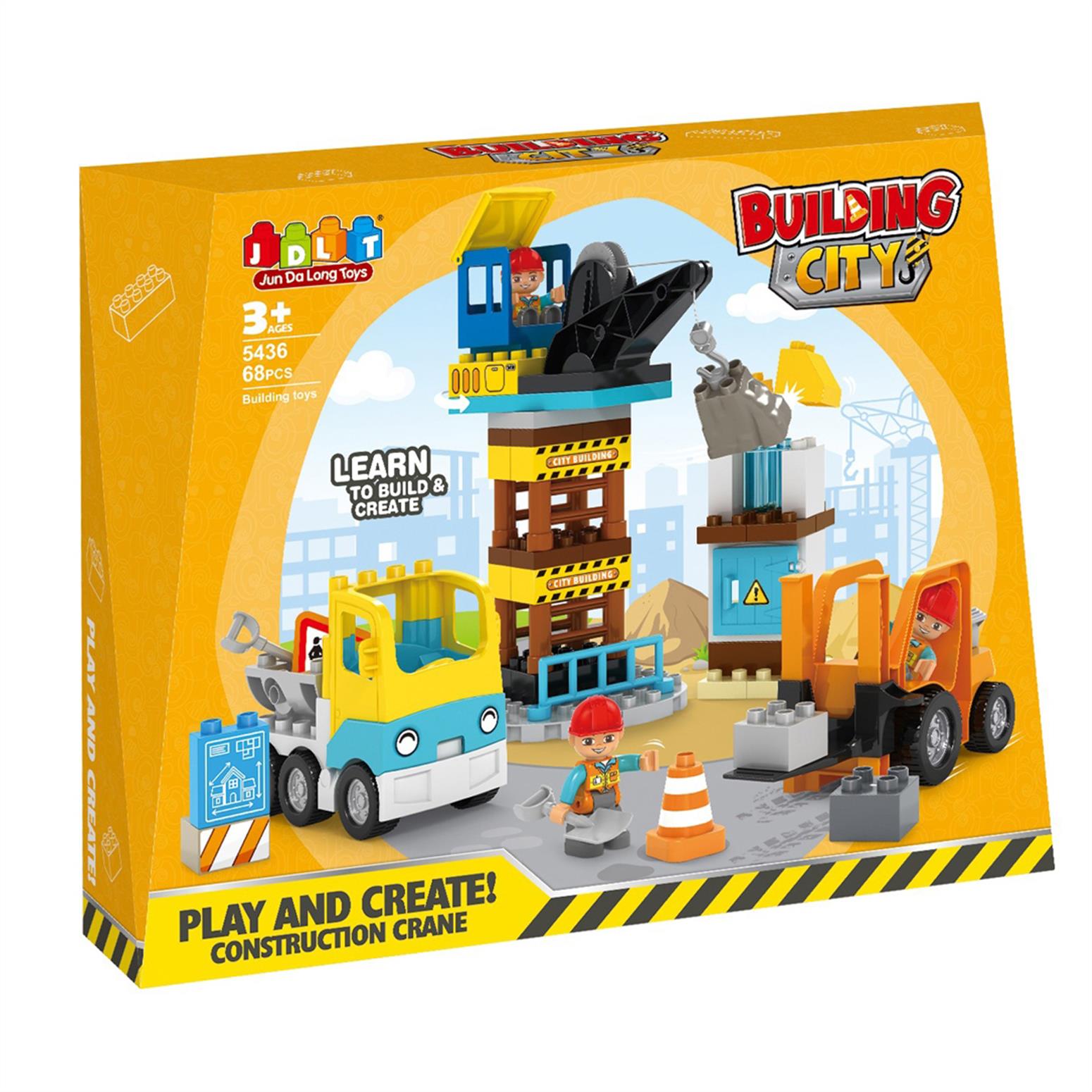 Building city Consruction Crane building Blocks 68pcs-FF5436