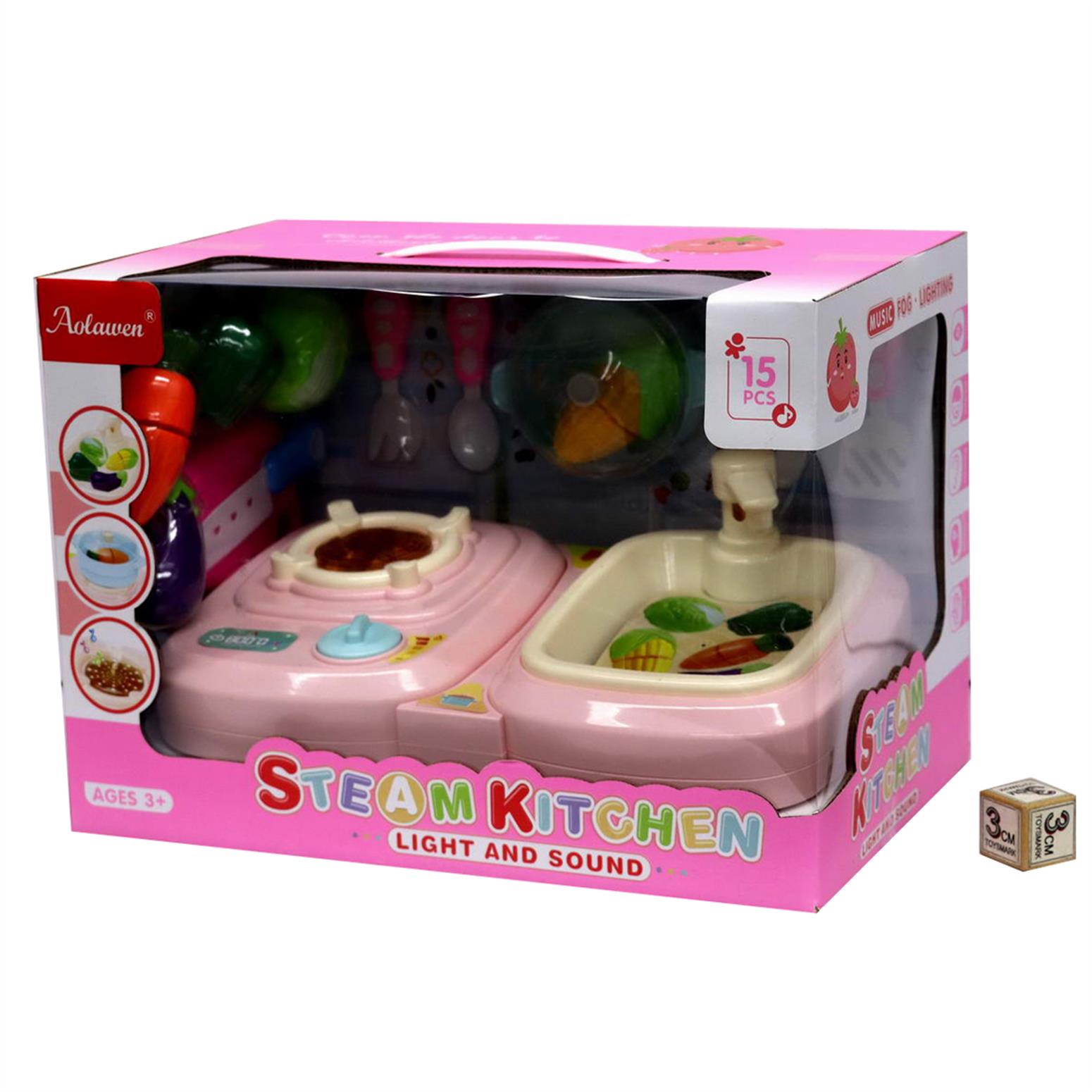 Steam Kitchen set with lights & Sound