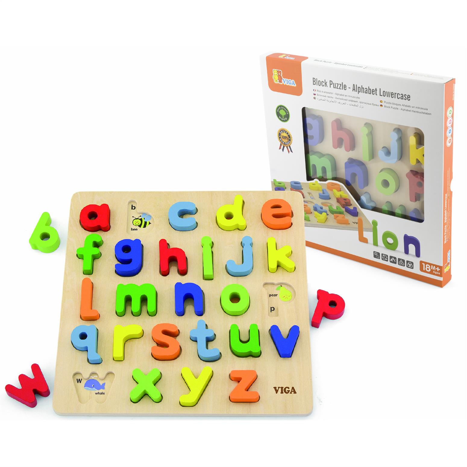 Block Puzzle - Alphabet Lowercase