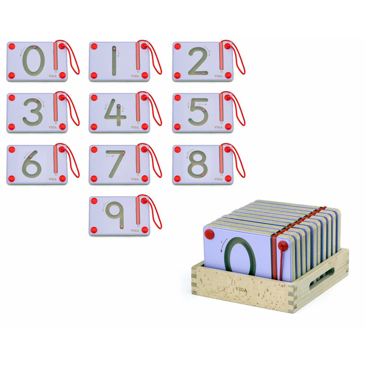 Magnetic Writing Board Number 10pcs Set