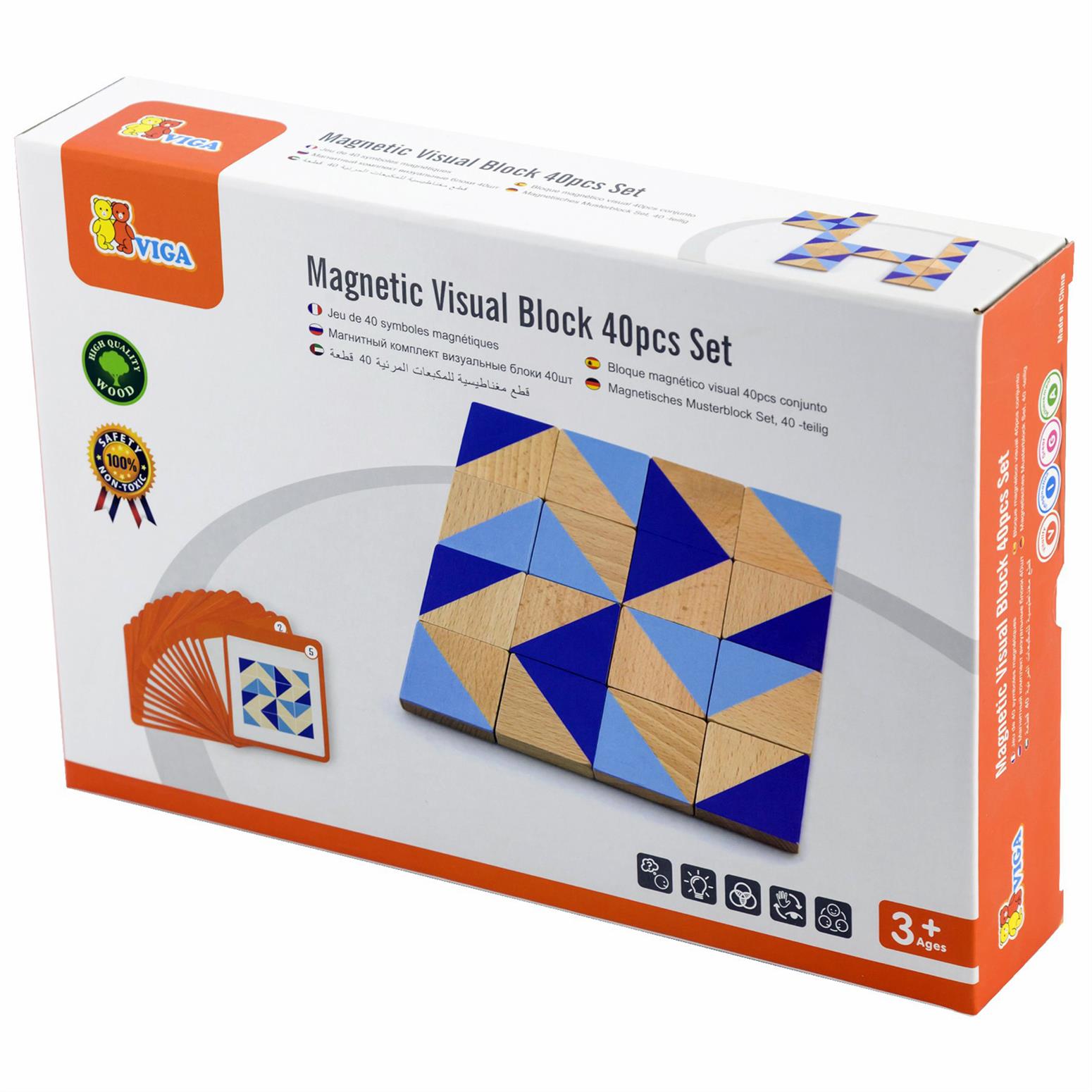 Magnetic Visual Block  - 40pcs Set
