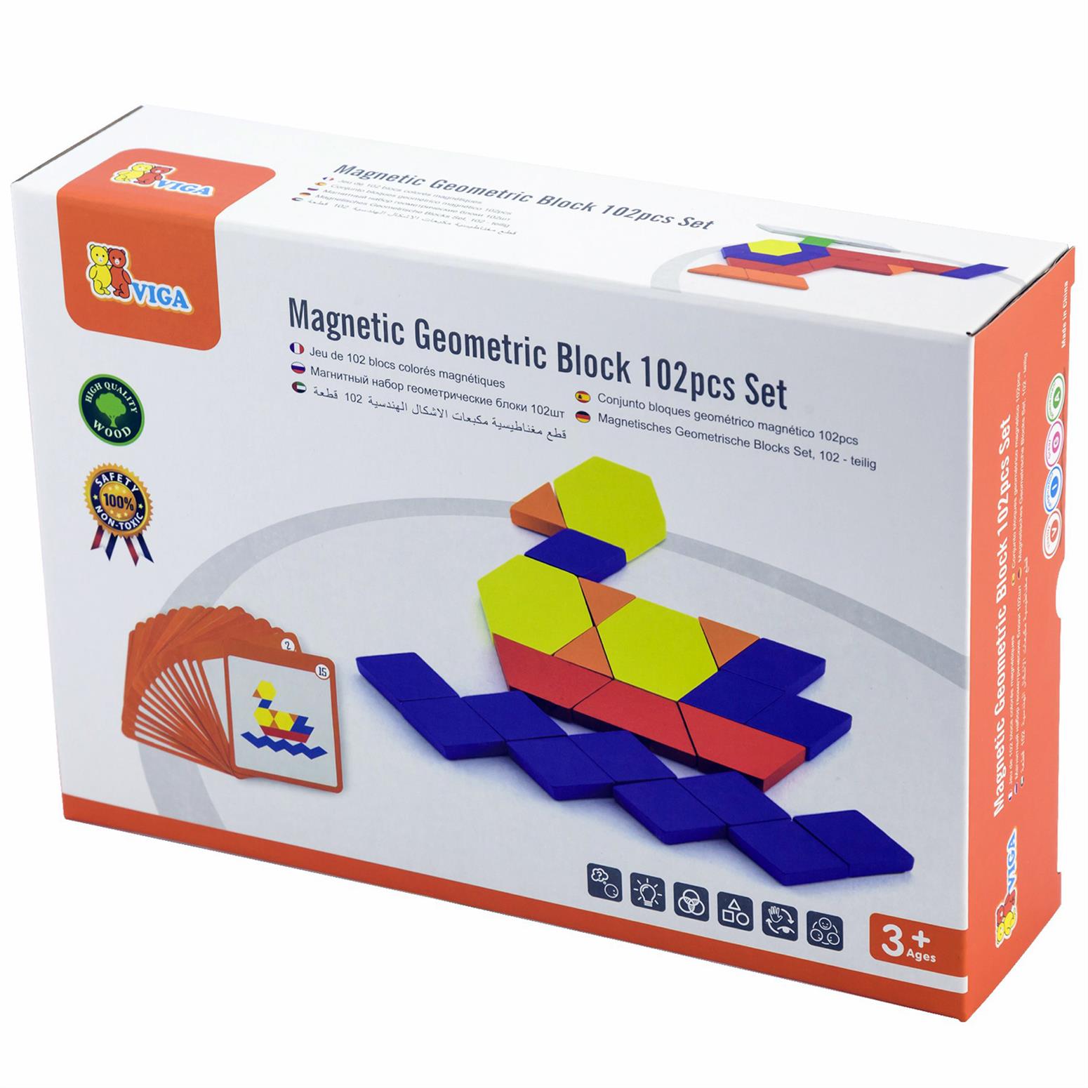 Magnetic Geometric Block  102pcs Set