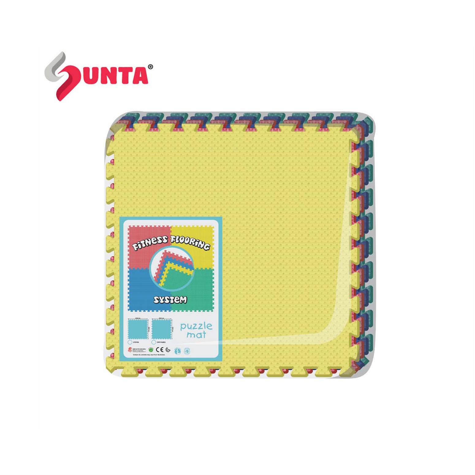 24"(14mm)-4pcs CLASSIC PUZZLE MAT MULTIPURPOSE FLOORING SYSTEM  IN OPP