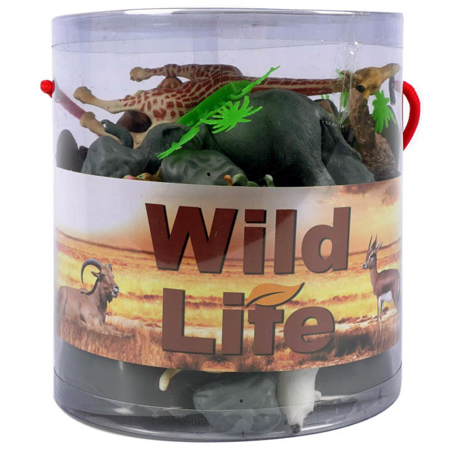 34 Pcs Wild Animals Play Set