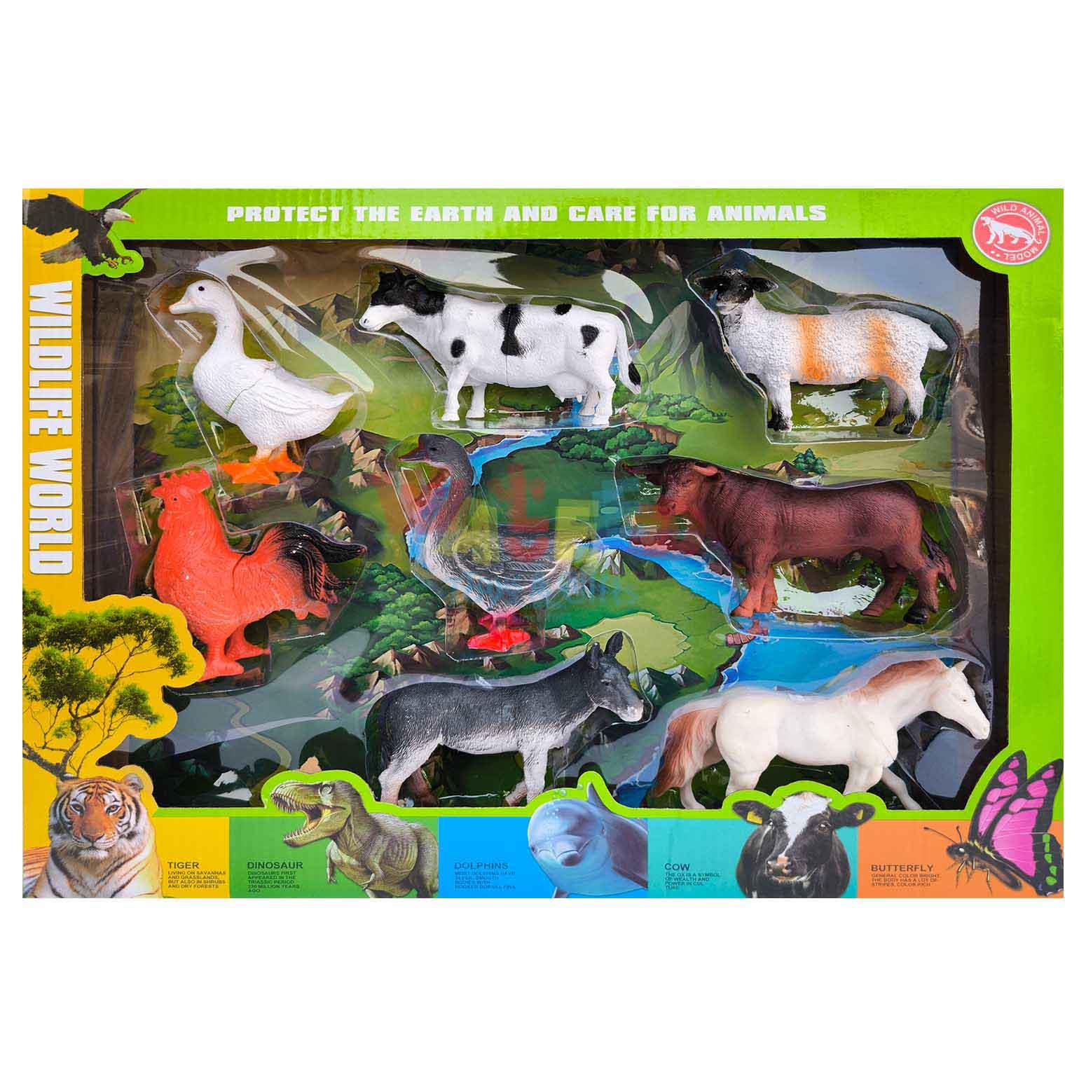 Farm animal play set