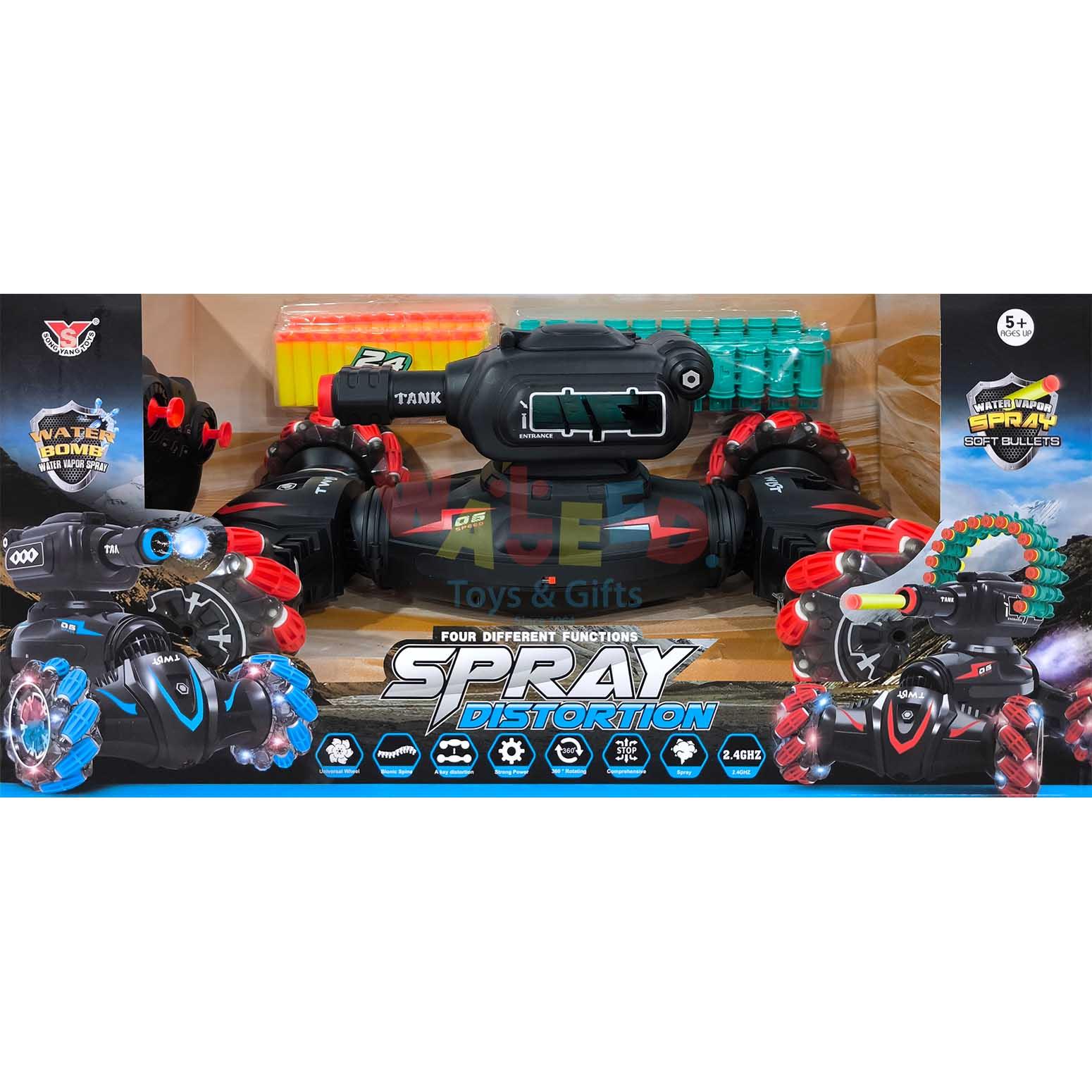 14CH R/C Stunt Car With Spray & Soft Bullet Shooter