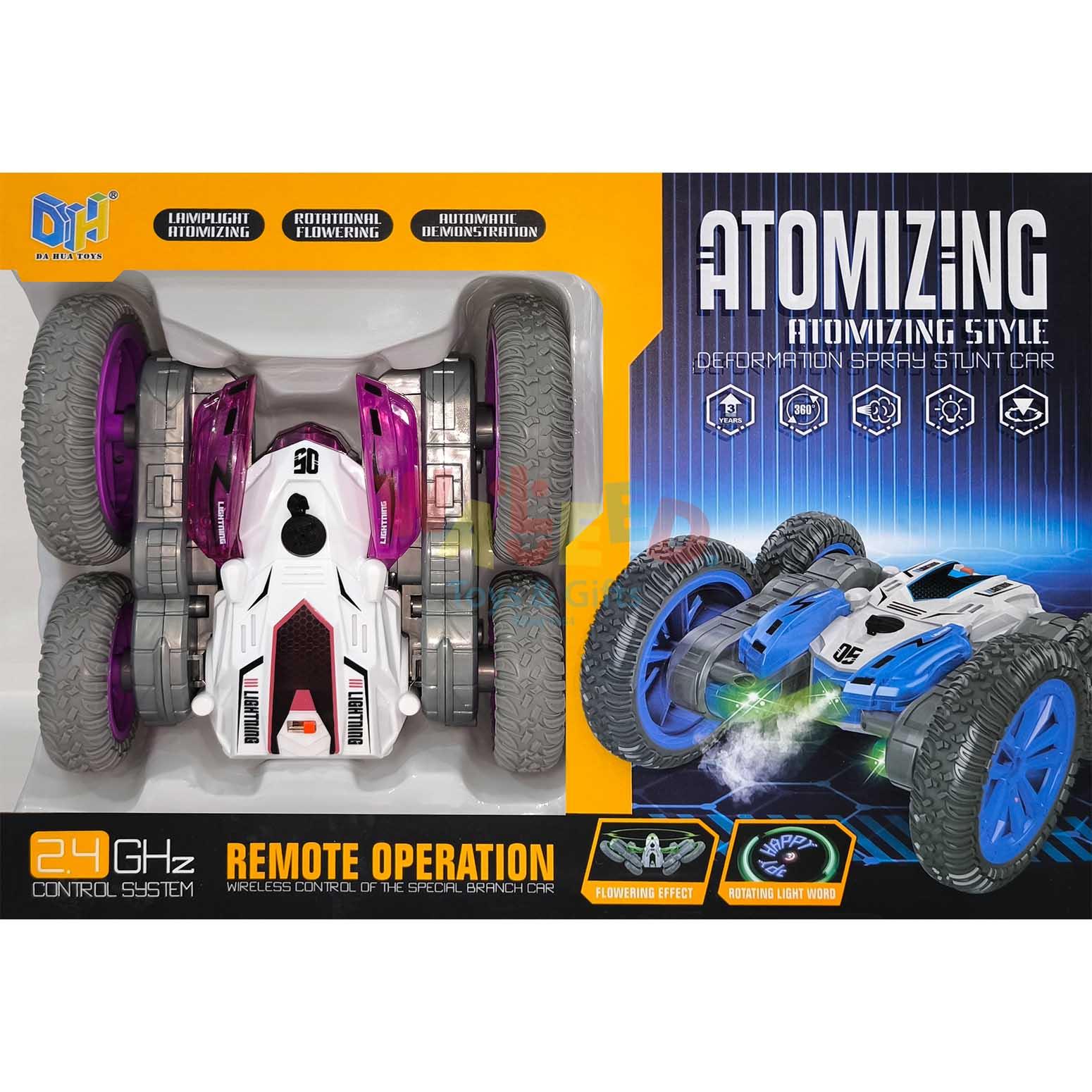 R/C Stunt Car With Spray - Rechargeable