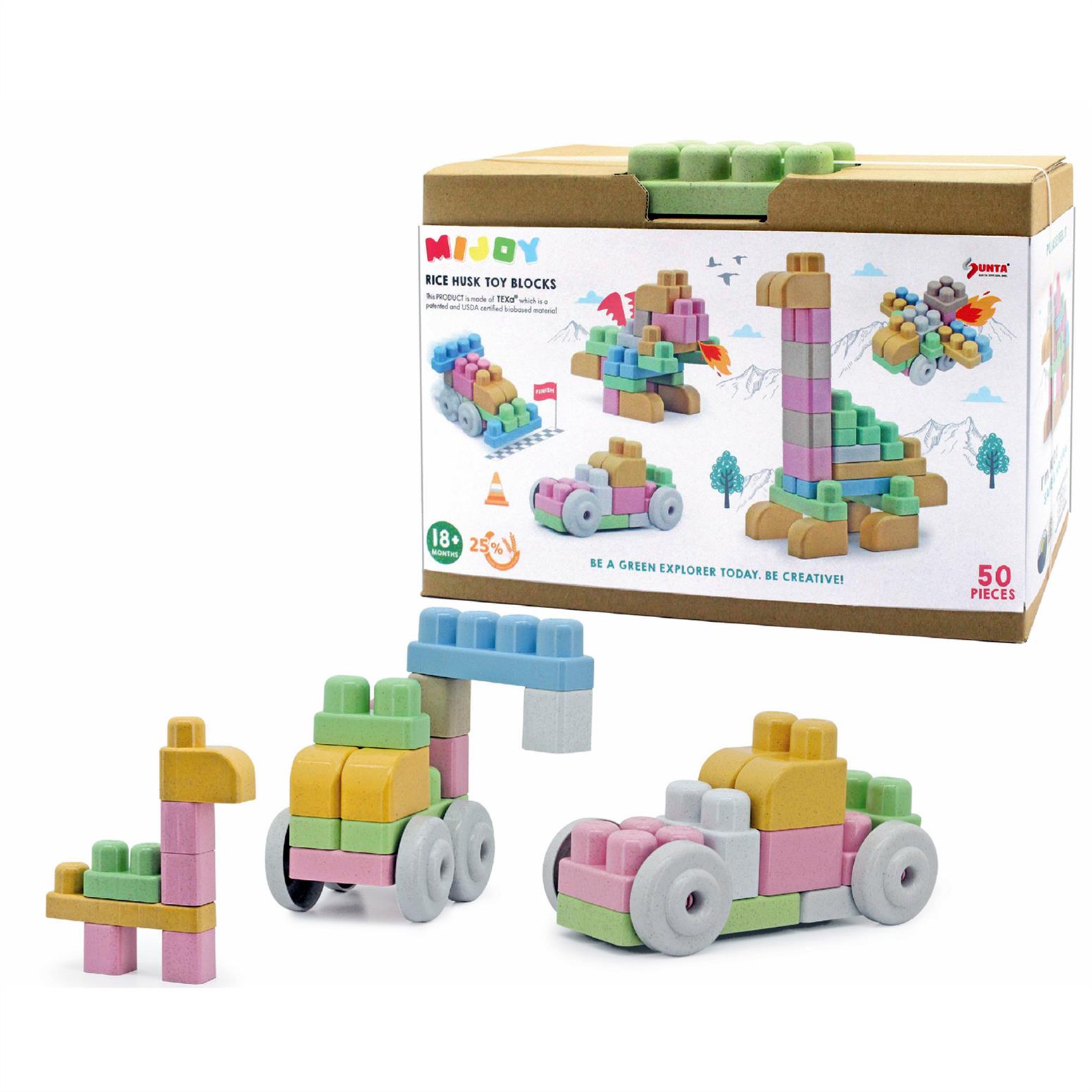 MIJOY Blocks - 50pcs (ANIMAL/VEHICLE) PAPER BOX