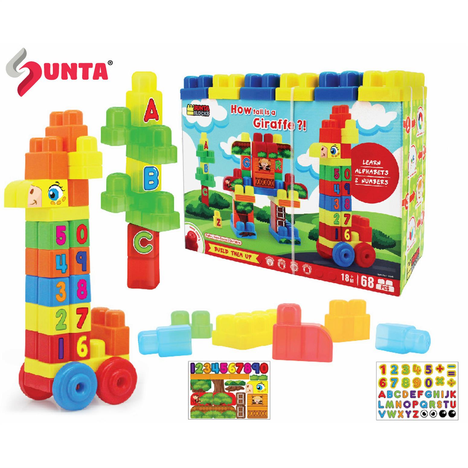 SUNTA BLOCKS  (TRANSPARENT) - 68pcs IN PAPER BOX