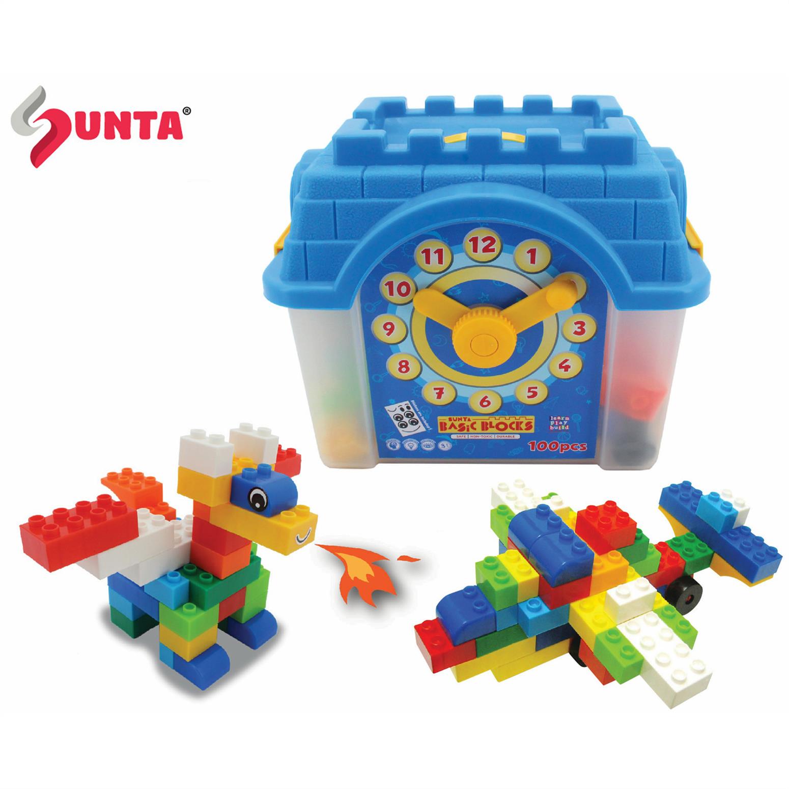 SUNTA BASIC BLOCKS  100pcs IN PLASTIC BOX