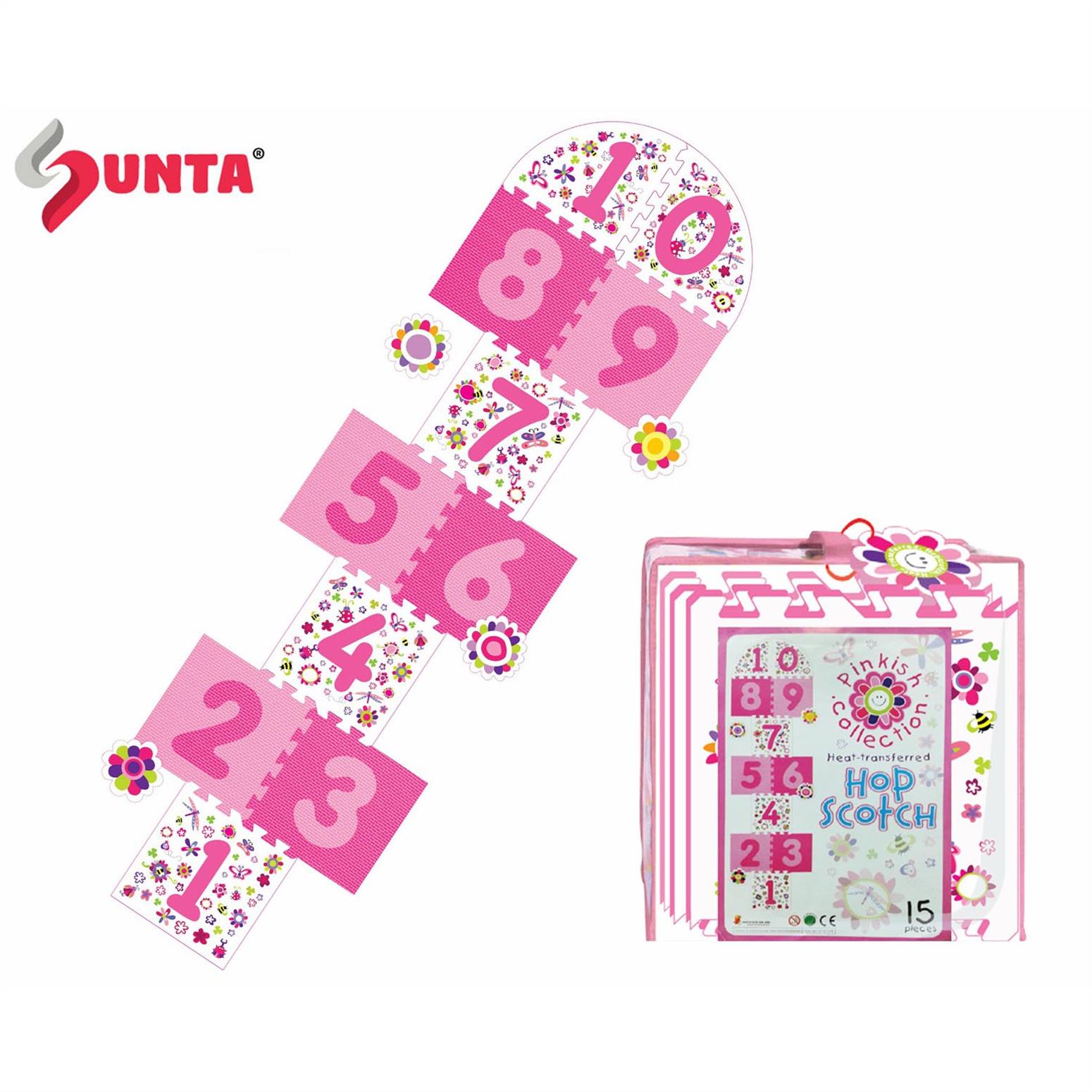 HOP  SCOTCH (1-10) NUMBER 15PCS PVC BAG
