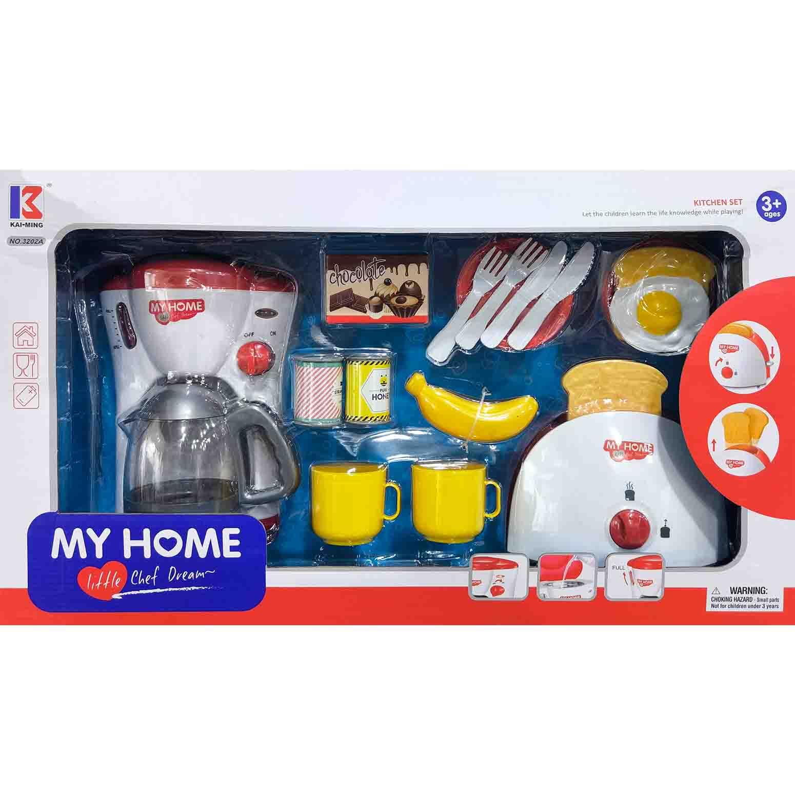 Toaster and Coffee Machine Play Set