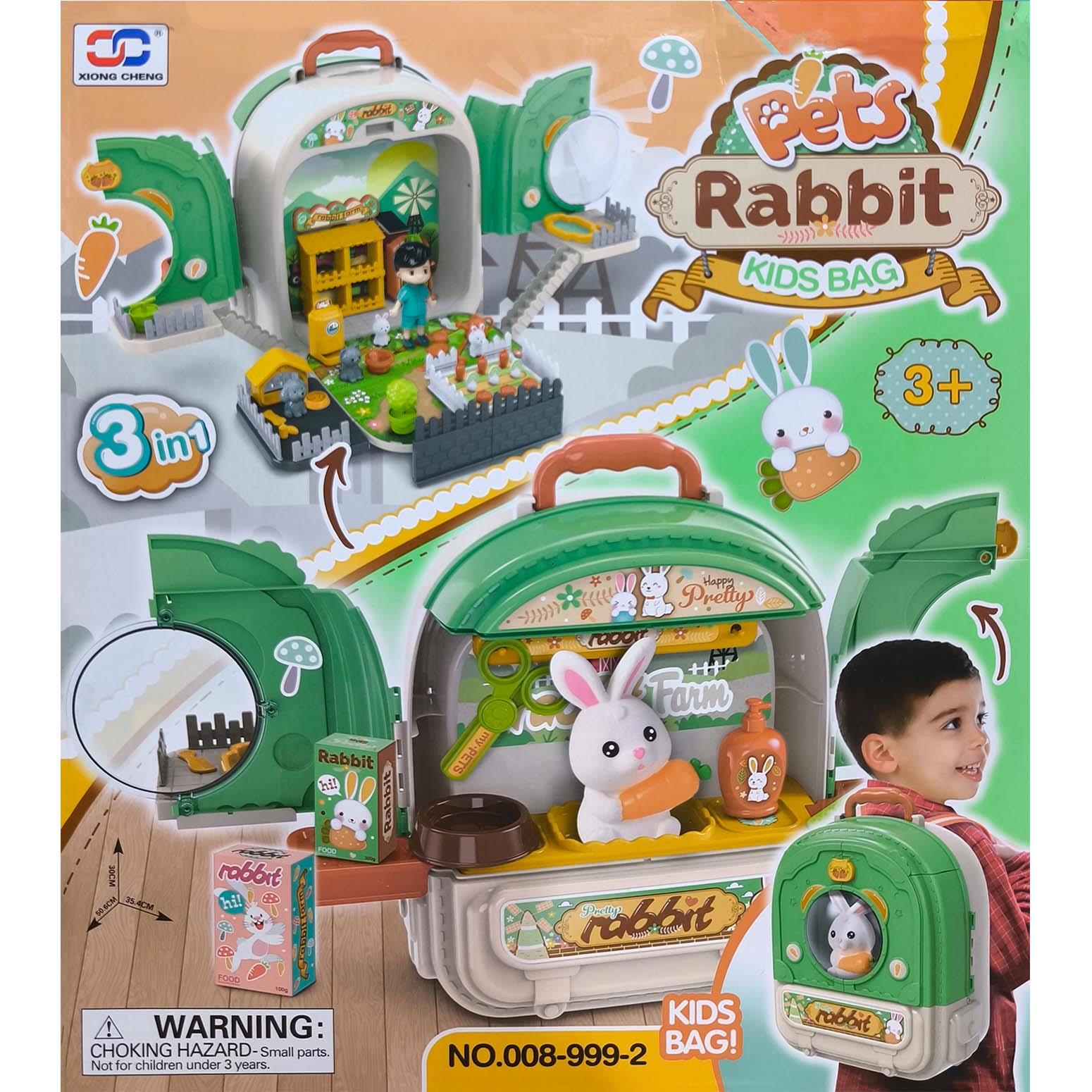 3 IN 1 Pet Play Set-Rabbit