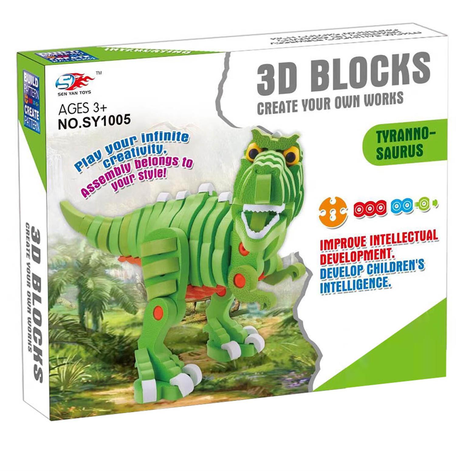 Tyrannosaurus 3D Blocks