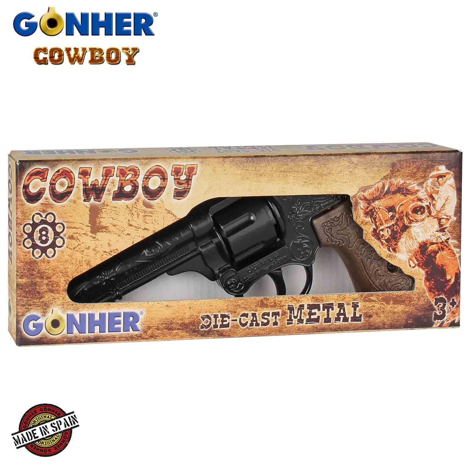 Cowboy Revolver 8 shots - Steel