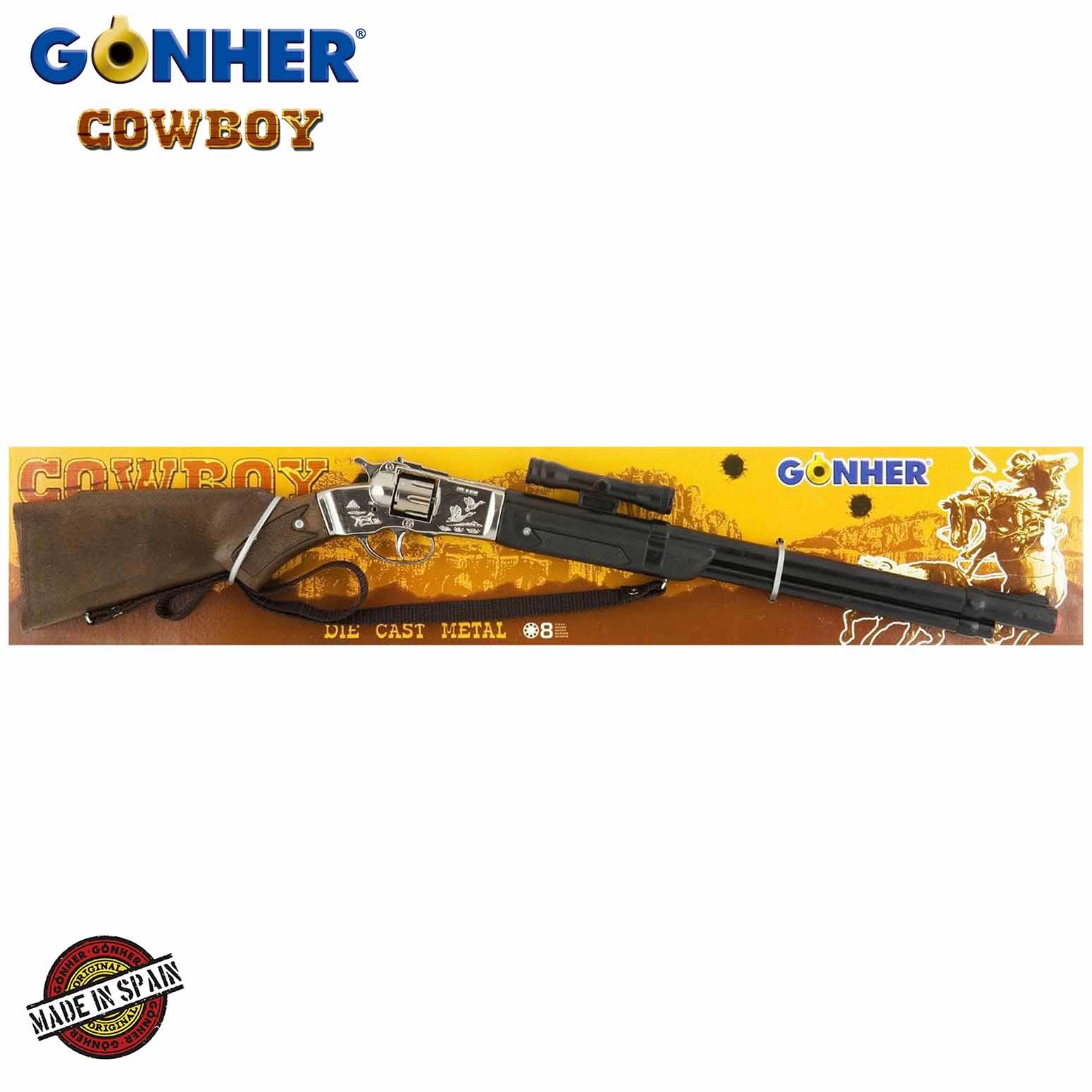 Cowboy Rifle 8 sh. - Plastic Double Barrel