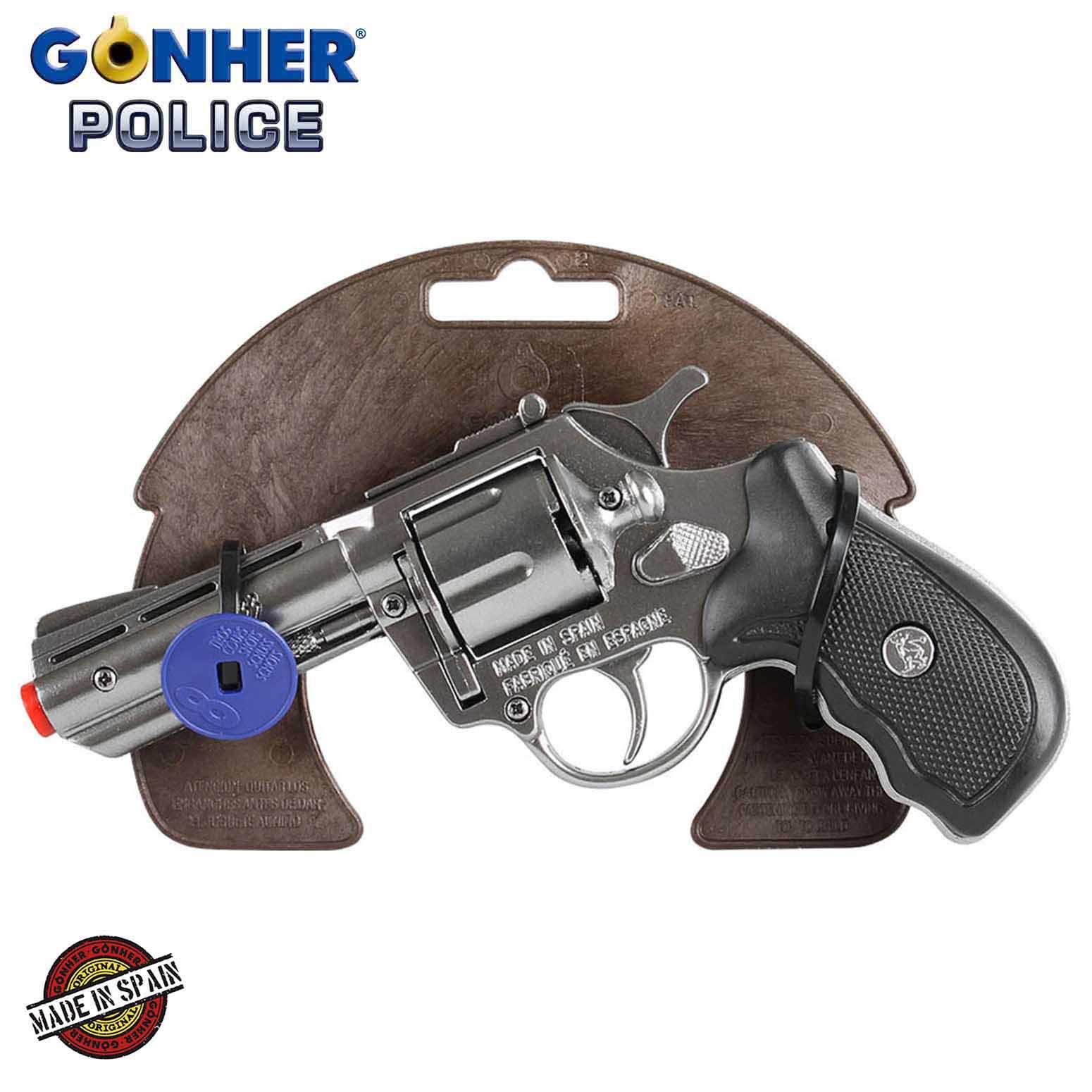 Police Revolver 8 shots - Steel