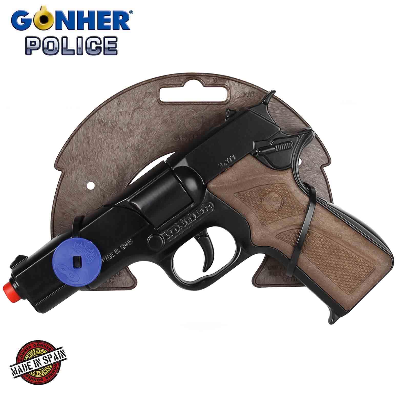 Police Pistol 8 shots - Black