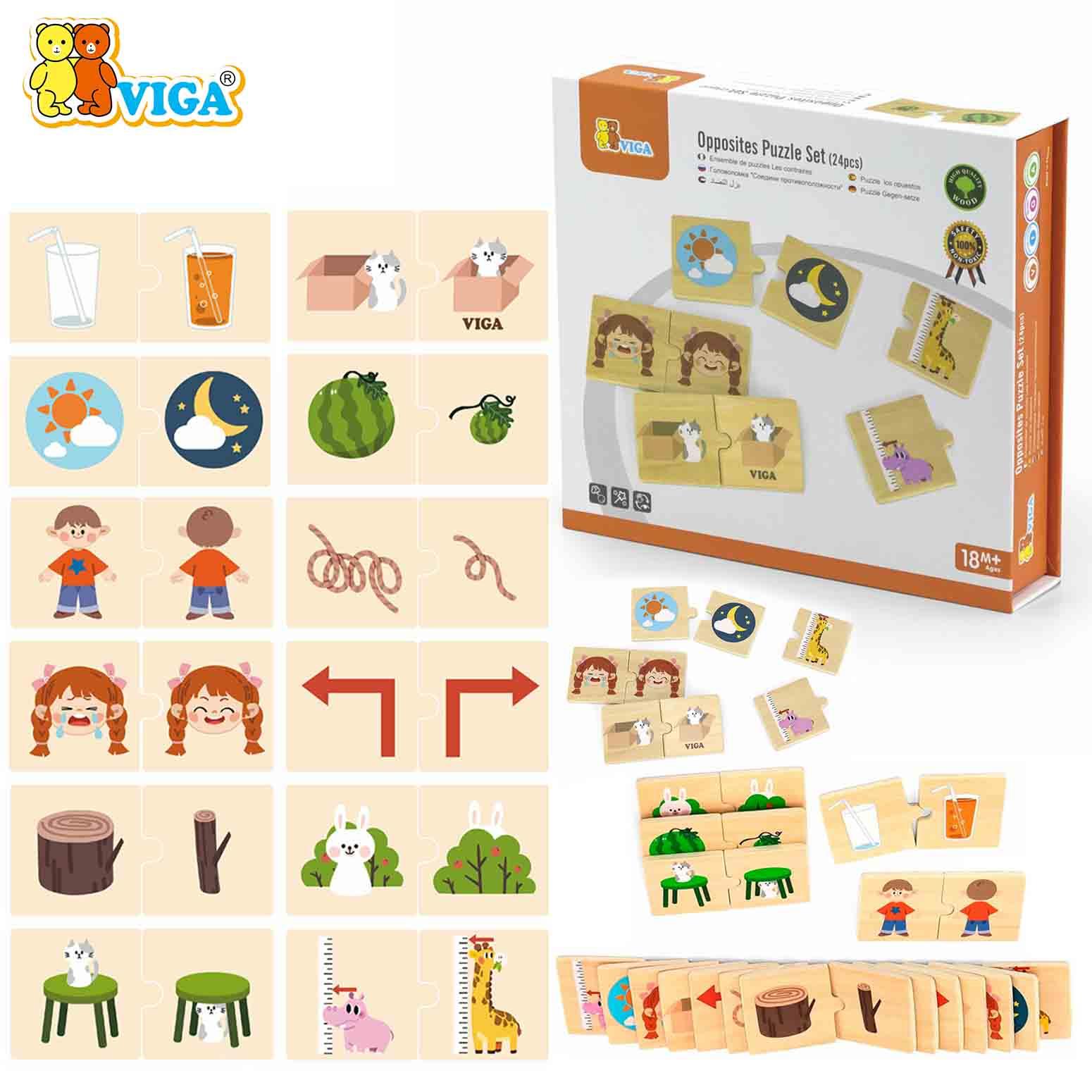 Opposites Puzzle Set