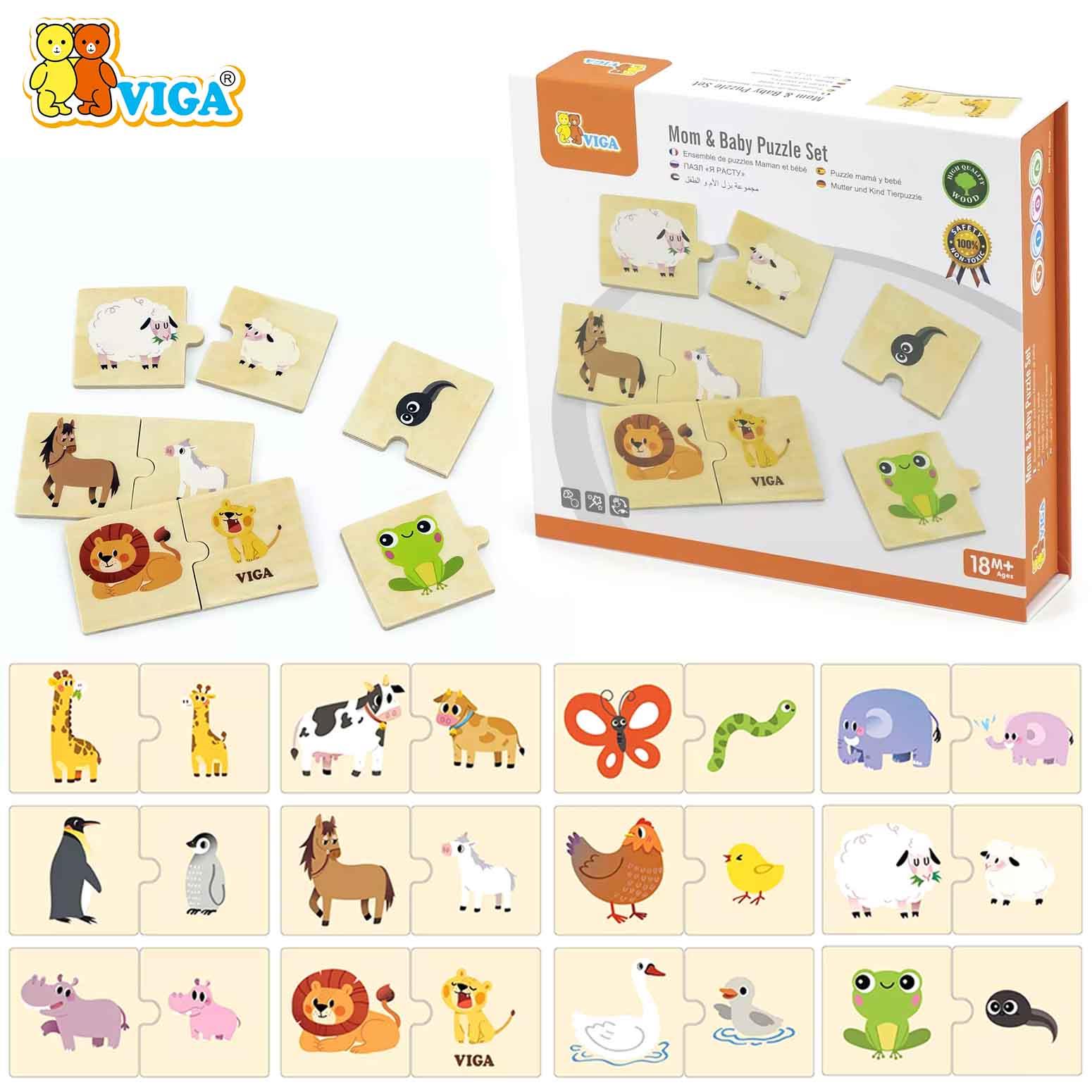 Mom & Baby Puzzle Set