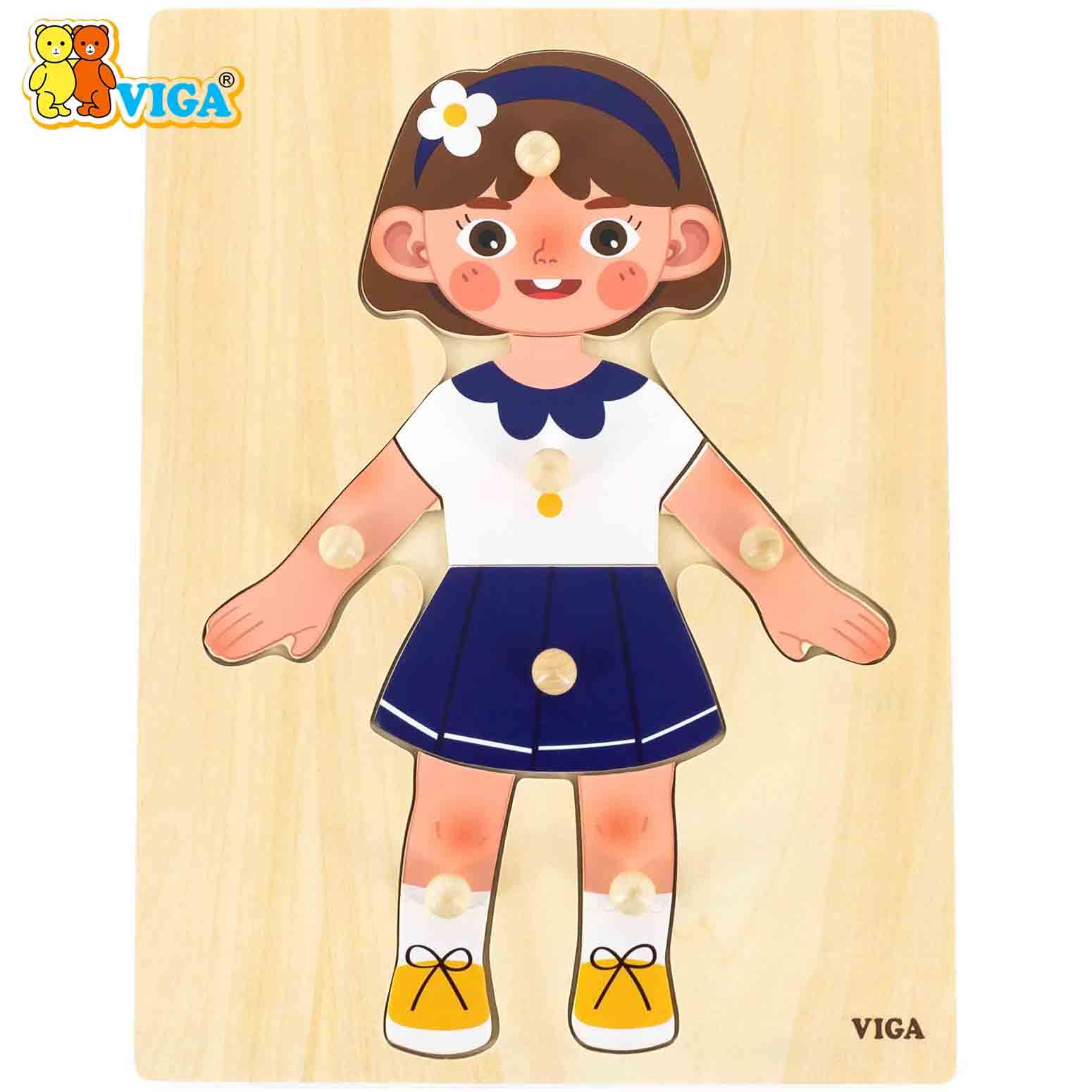 Body Parts Puzzle-Girl（7pcs）