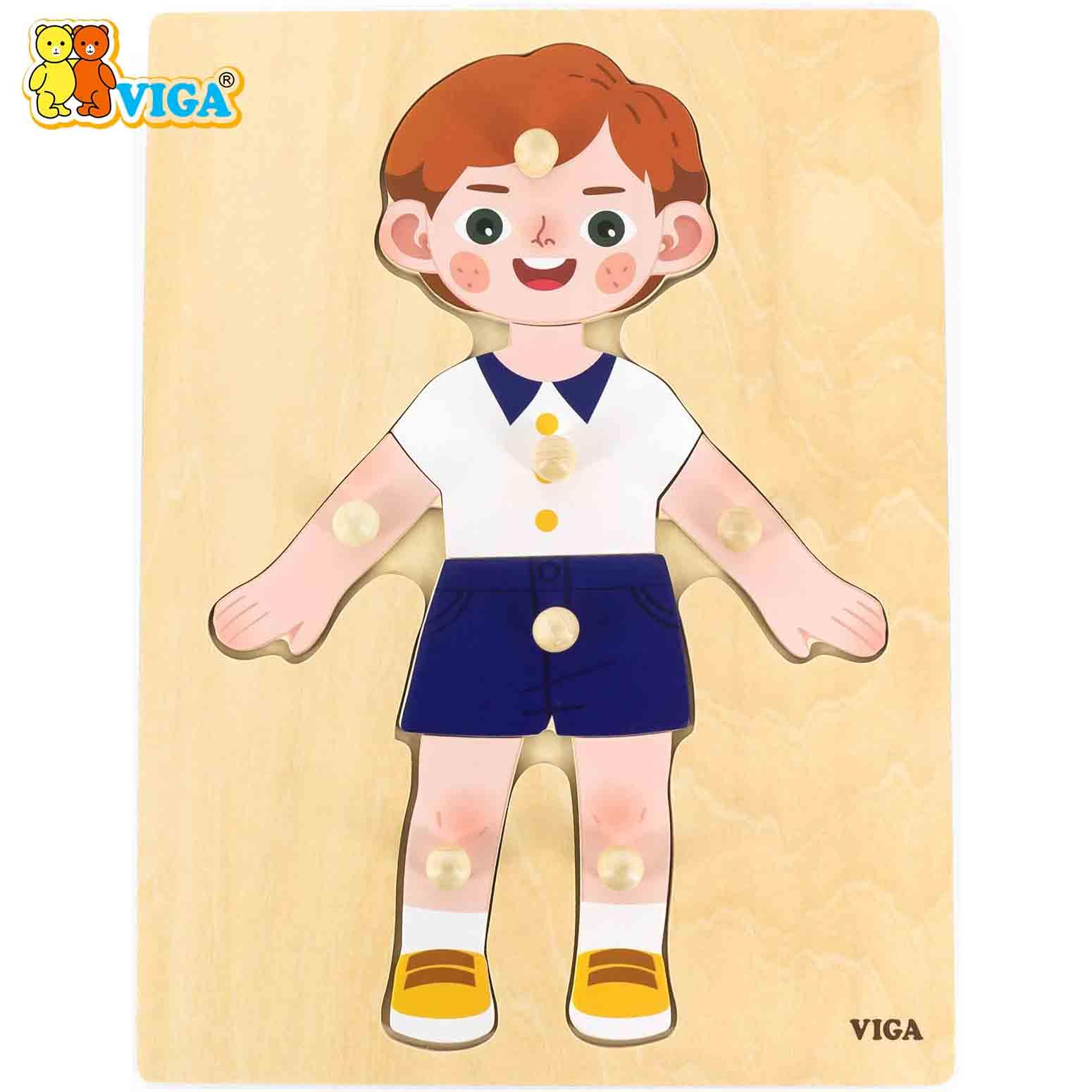 Body Parts Puzzle-Boy（7pcs）