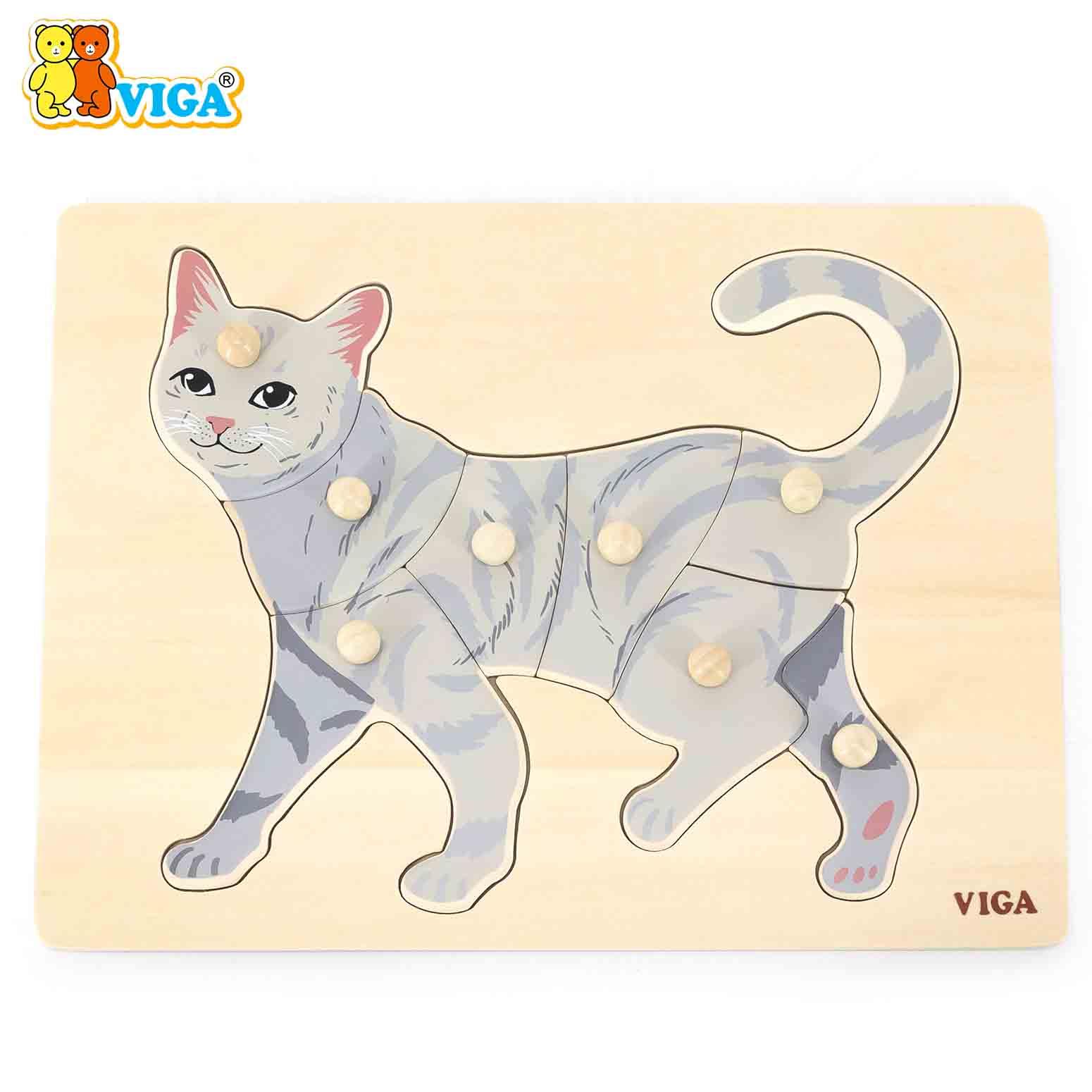 Montessori Puzzle Cat