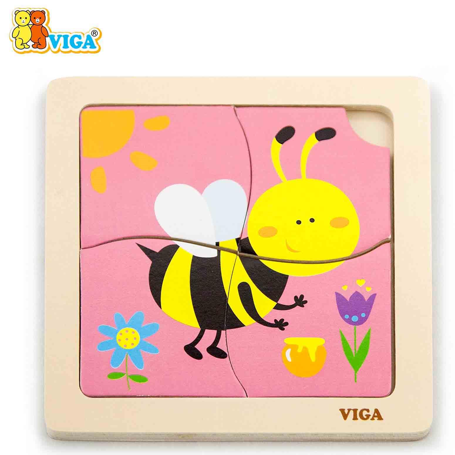 Handy Flat Puzzle - Bee