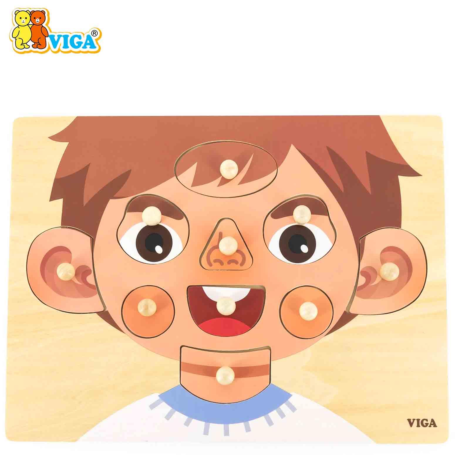 Face Parts Puzzle-Boy