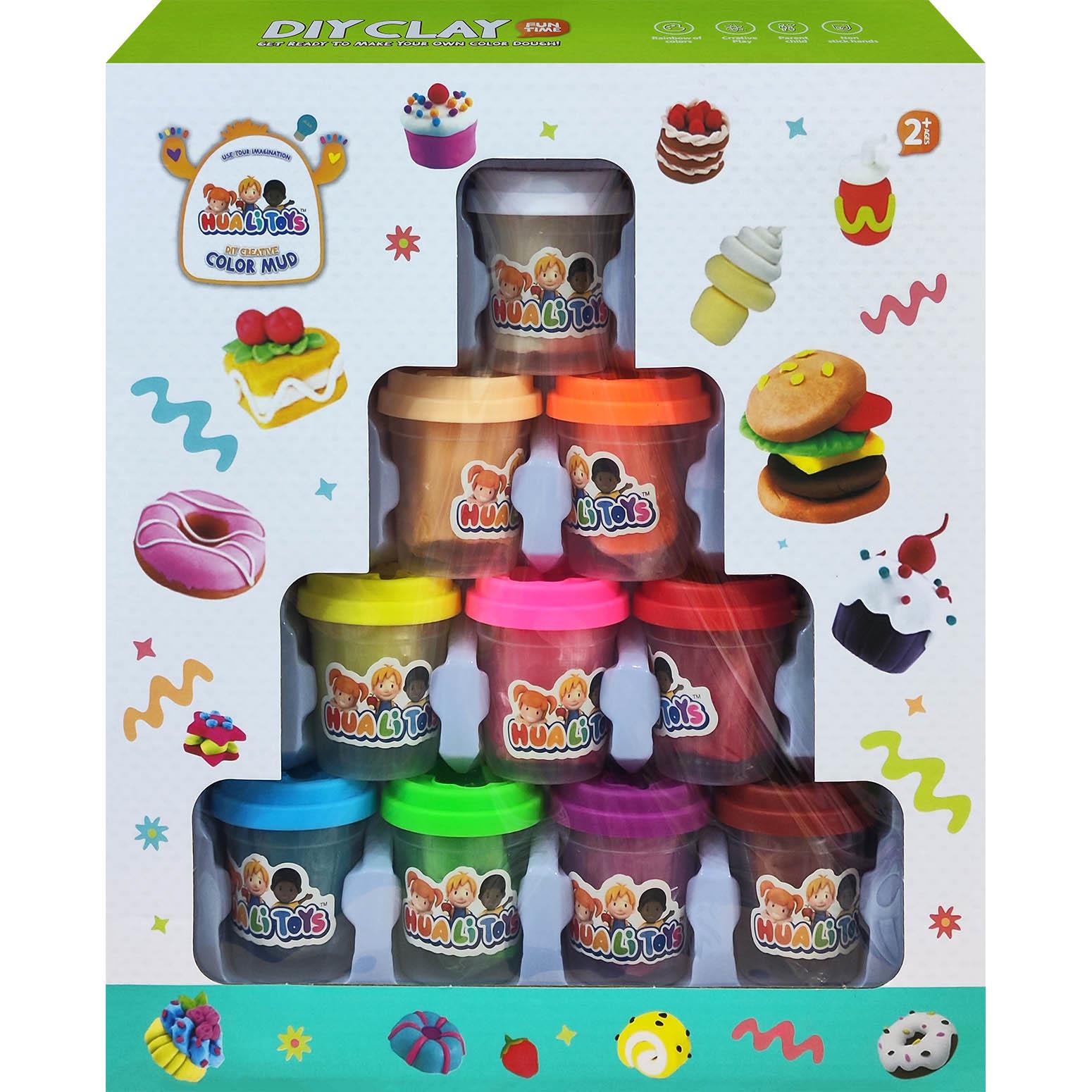 DIY Clay with 10 Pcs