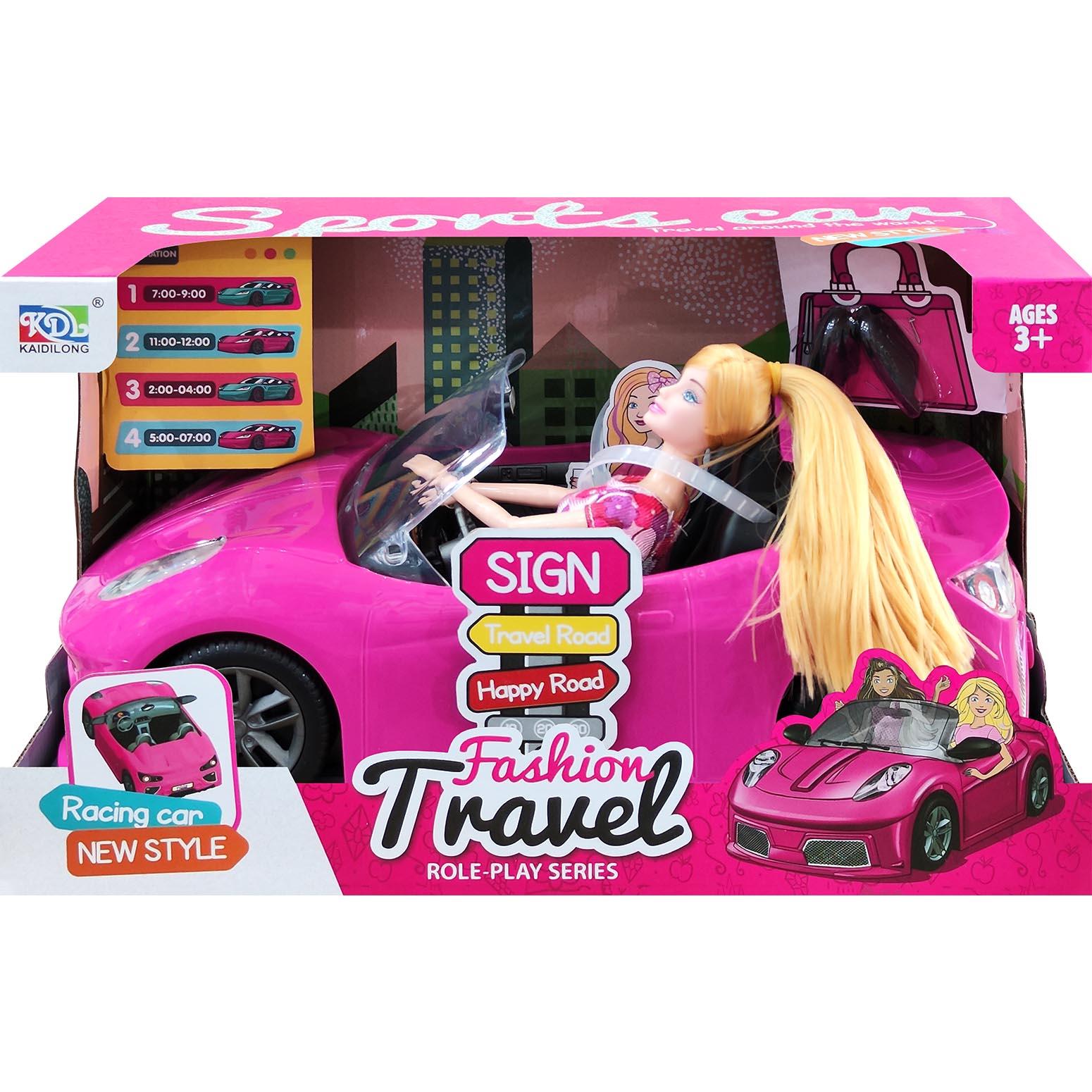 Fashion doll with a car