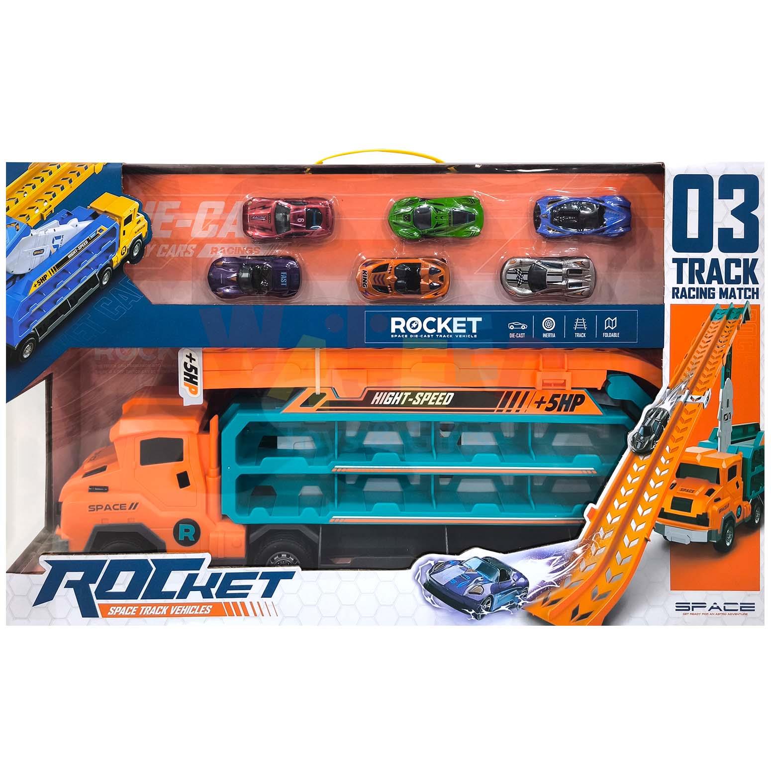 Friction Railway Rocket - 6pcs cars